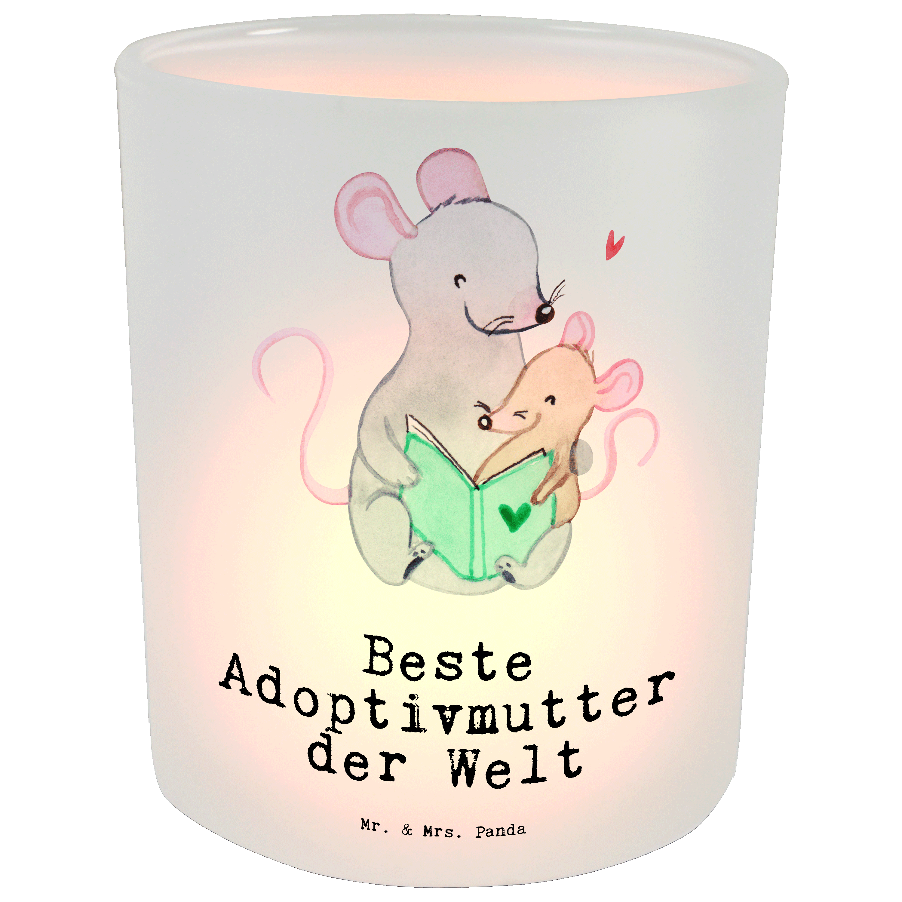 Windlicht Maus Beste Adoptivmutter der Welt