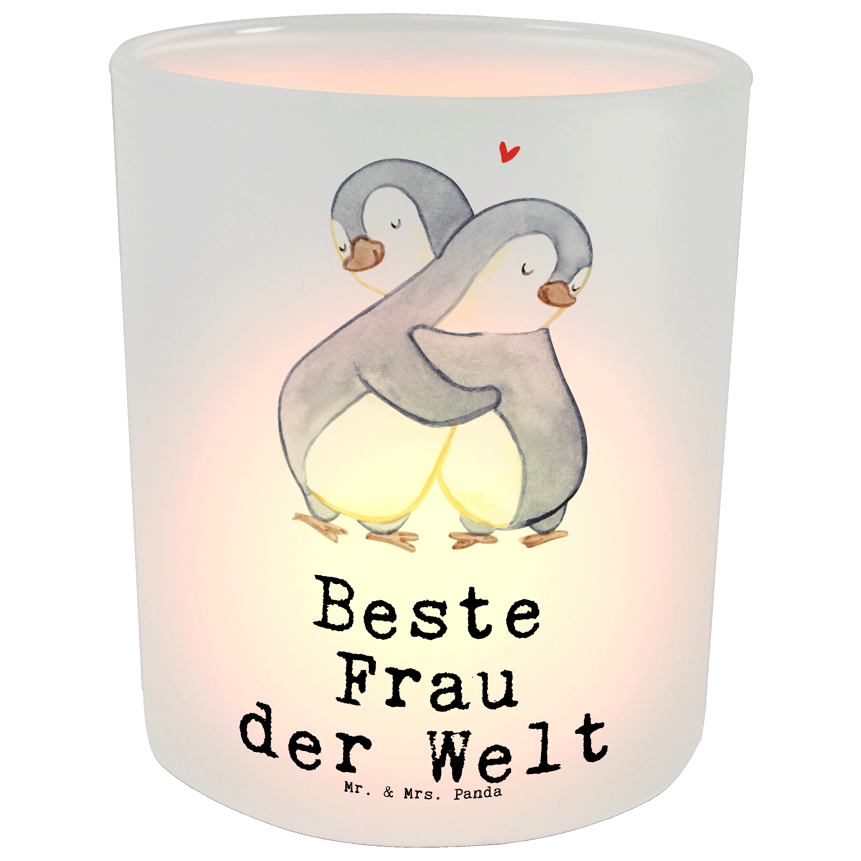 Windlicht Pinguin Beste Frau der Welt