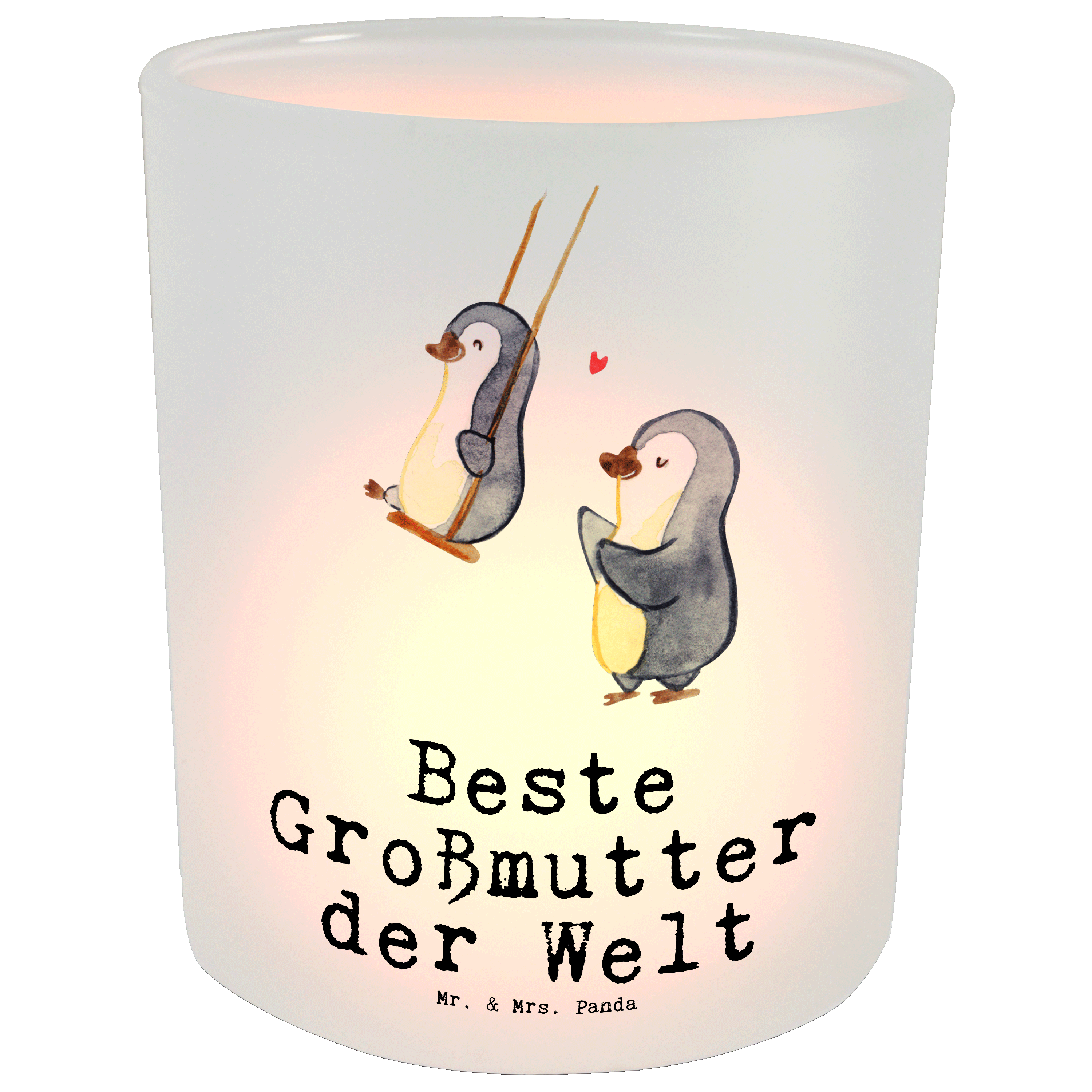 Windlicht Pinguin Beste Großmutter der Welt