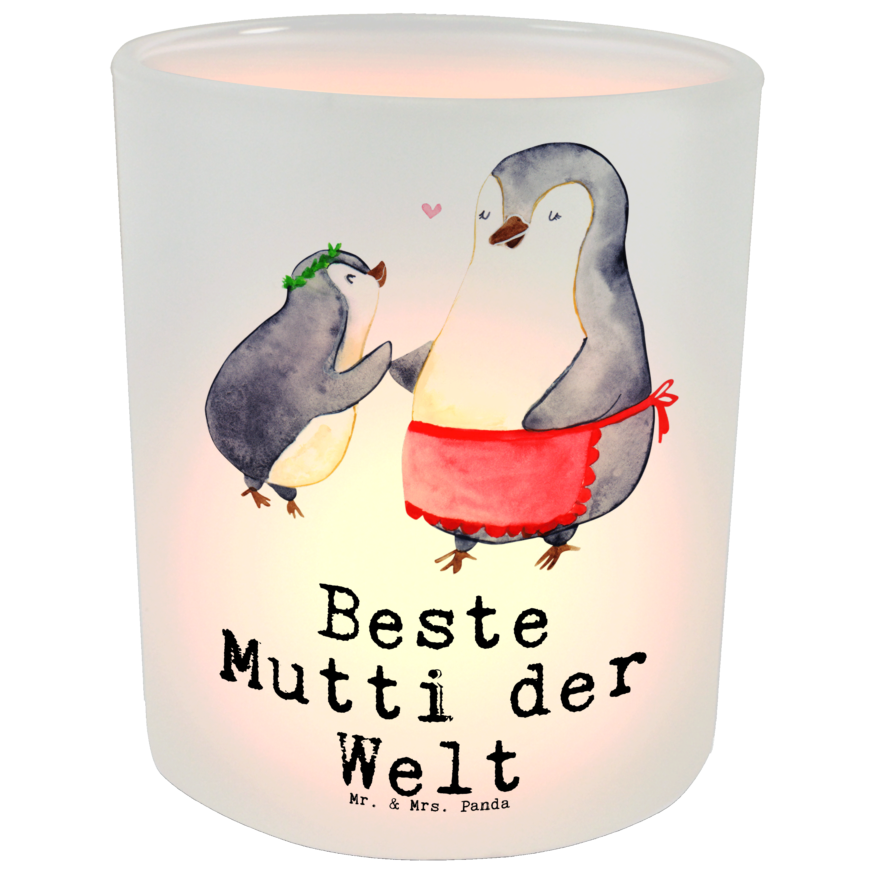 Windlicht Pinguin Beste Mutti der Welt