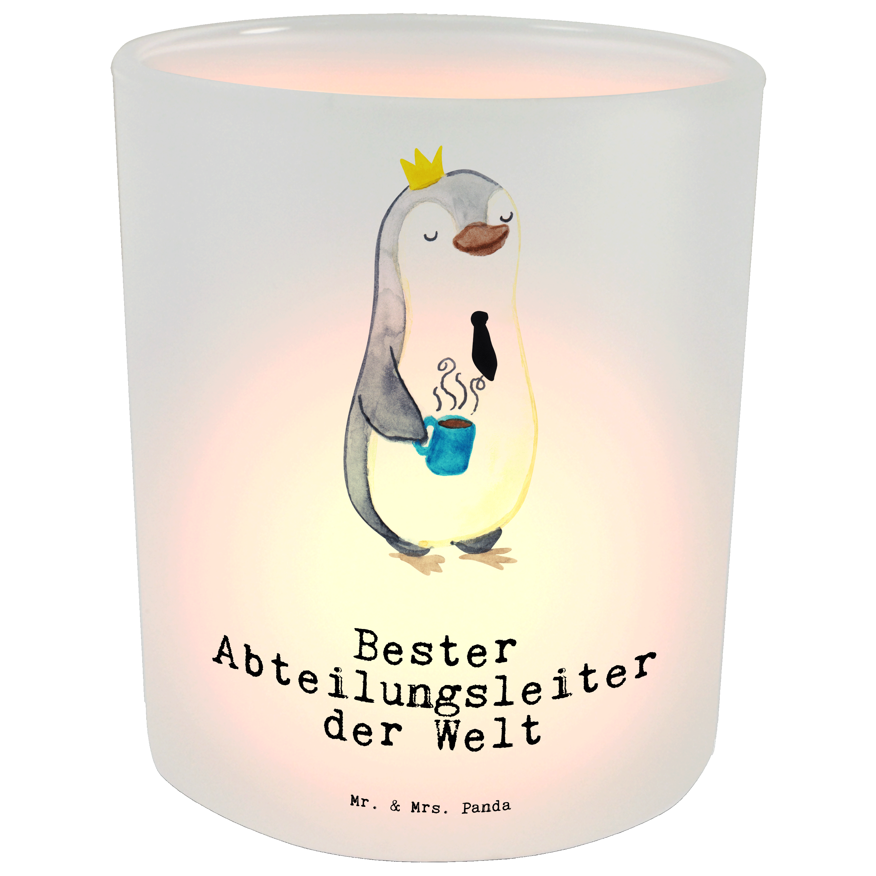 Windlicht Pinguin Bester Abteilungsleiter der Welt