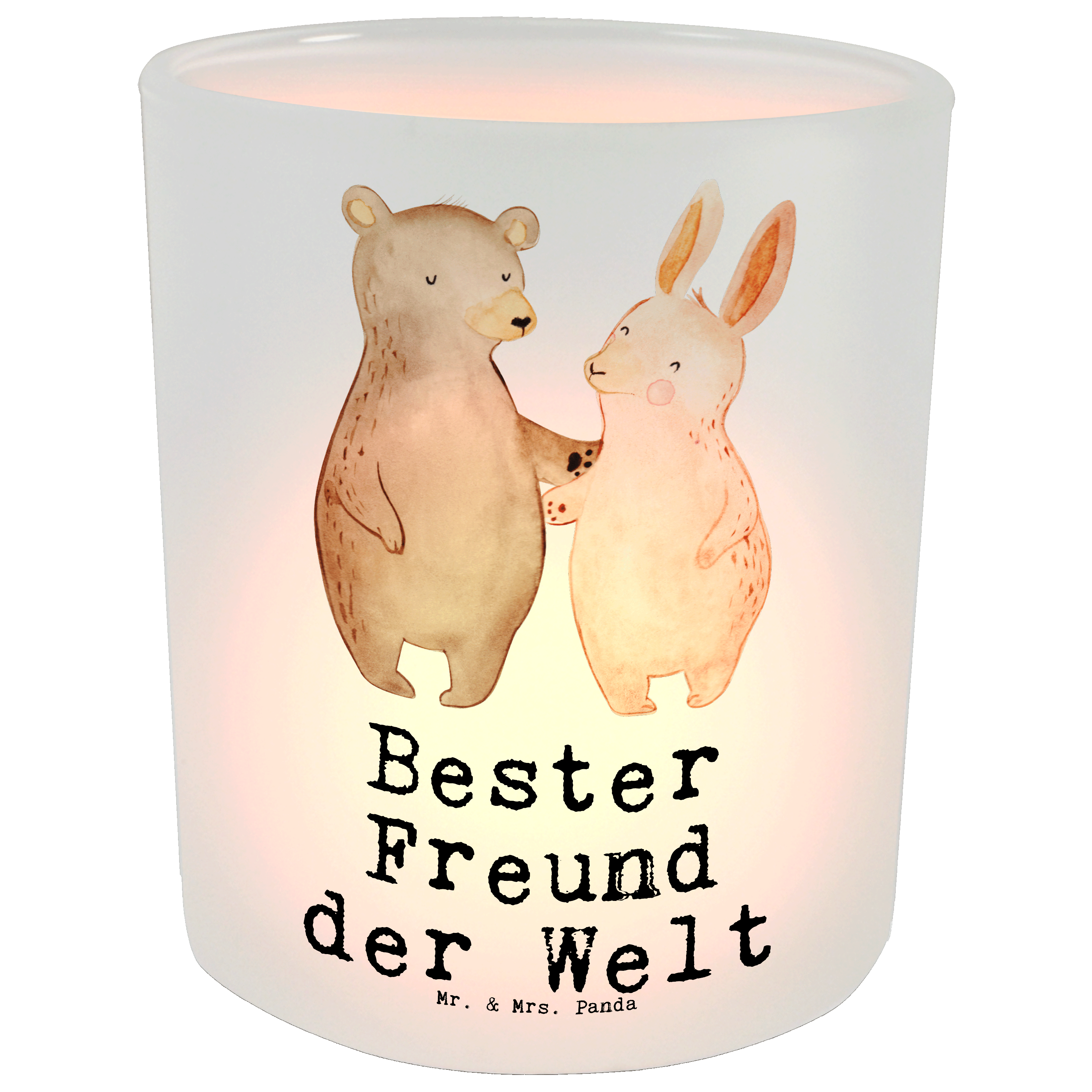 Windlicht Hase Bester Freund der Welt