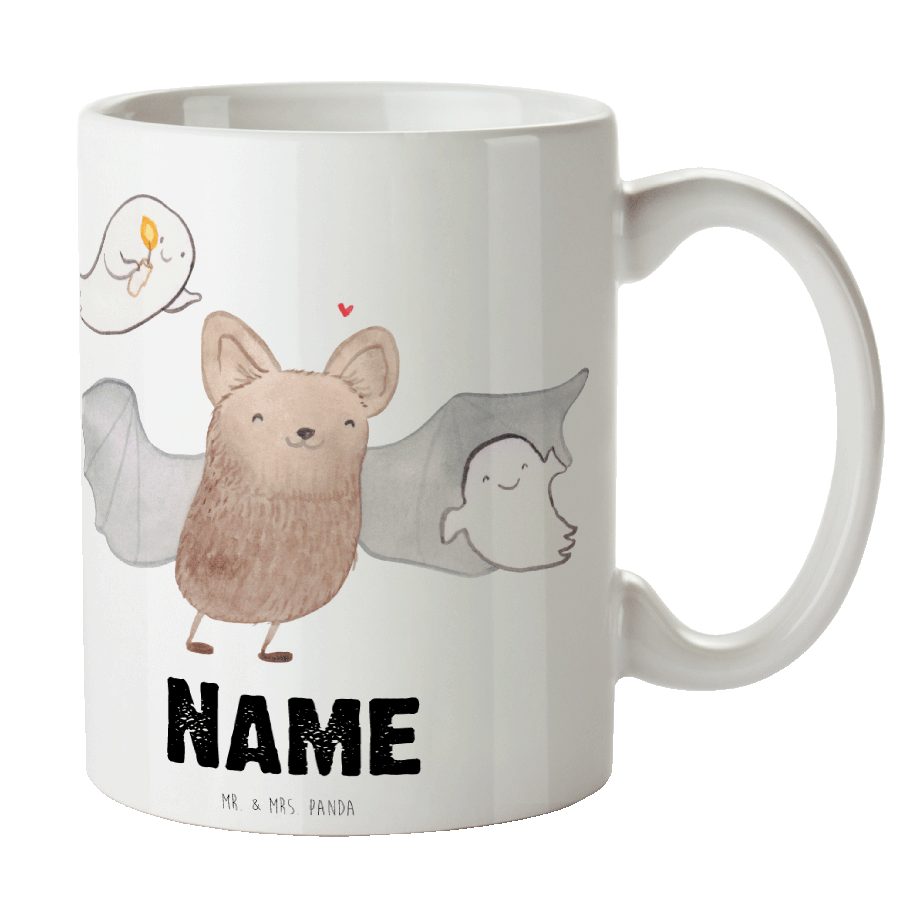 Personalisierte Tasse Fledermaus Gespenster