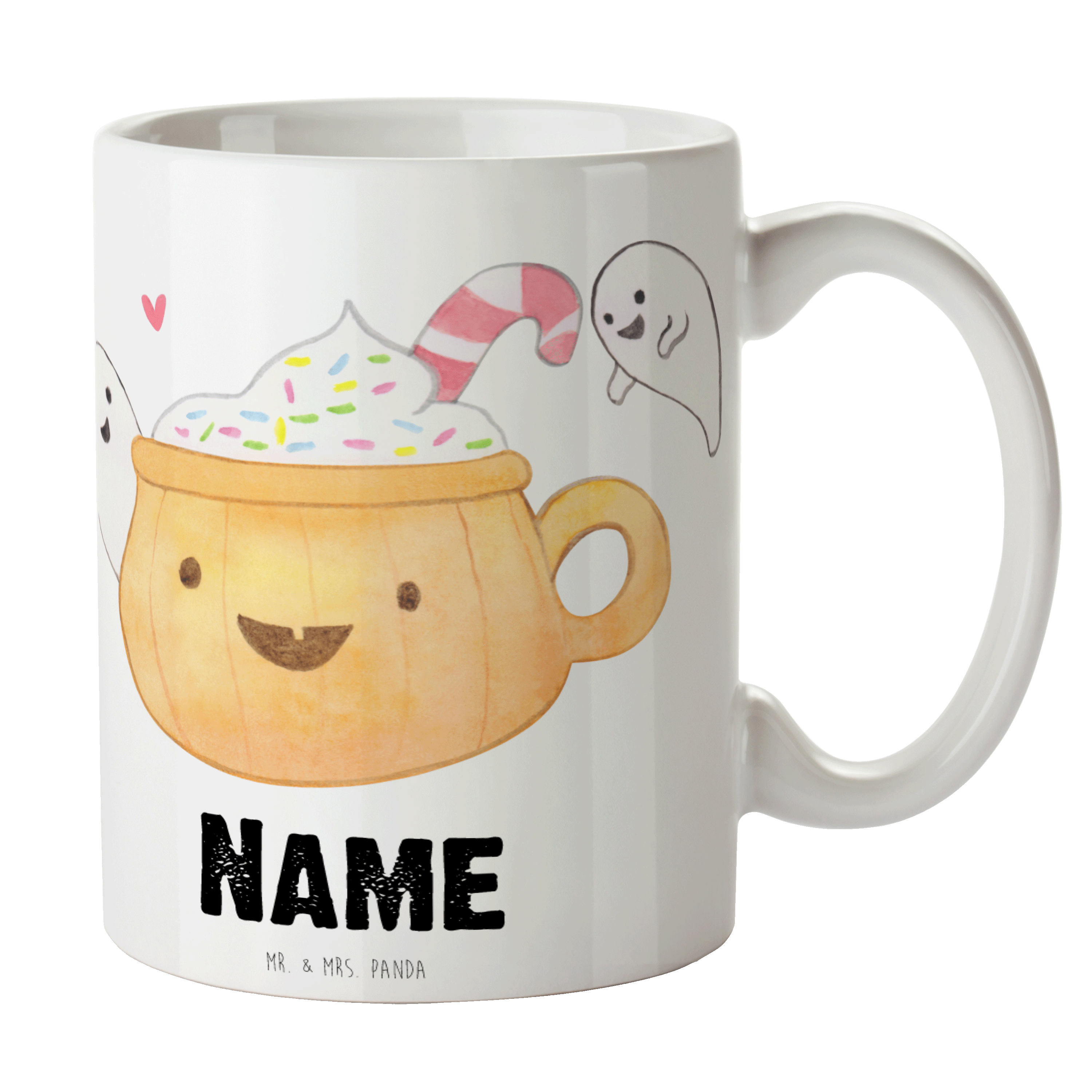 Personalisierte Tasse Kaffee Gespenst