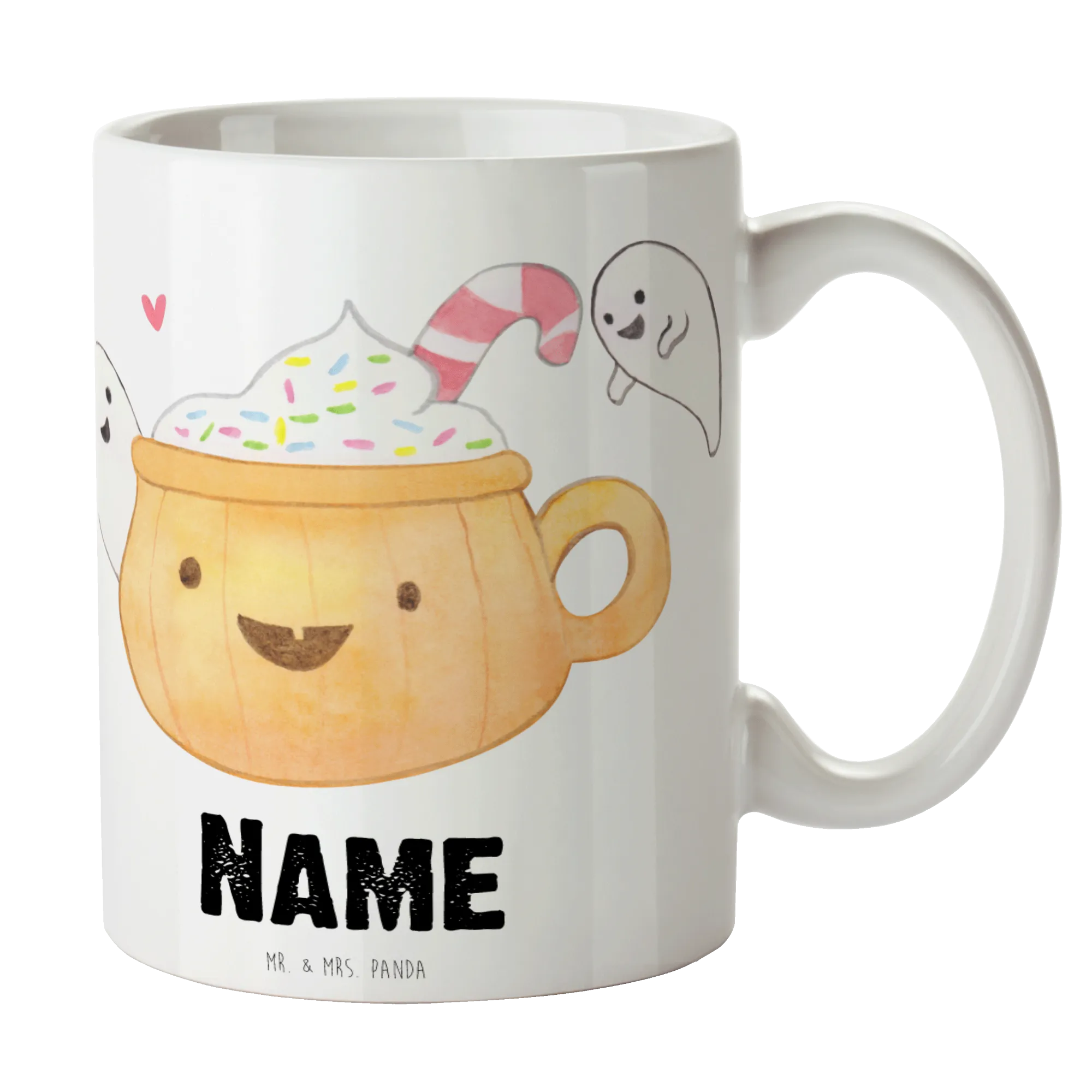 Personalisierte Tasse Kaffee Gespenst