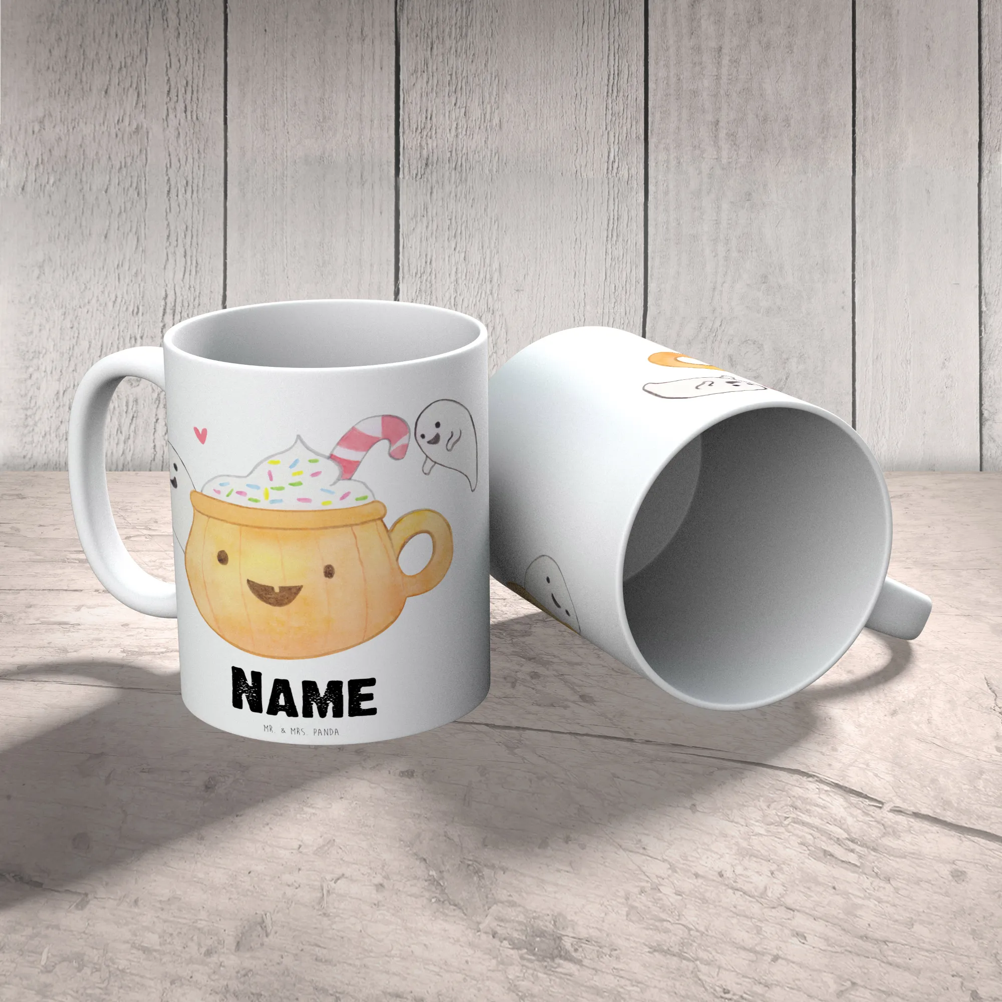 Personalisierte Tasse Kaffee Gespenst