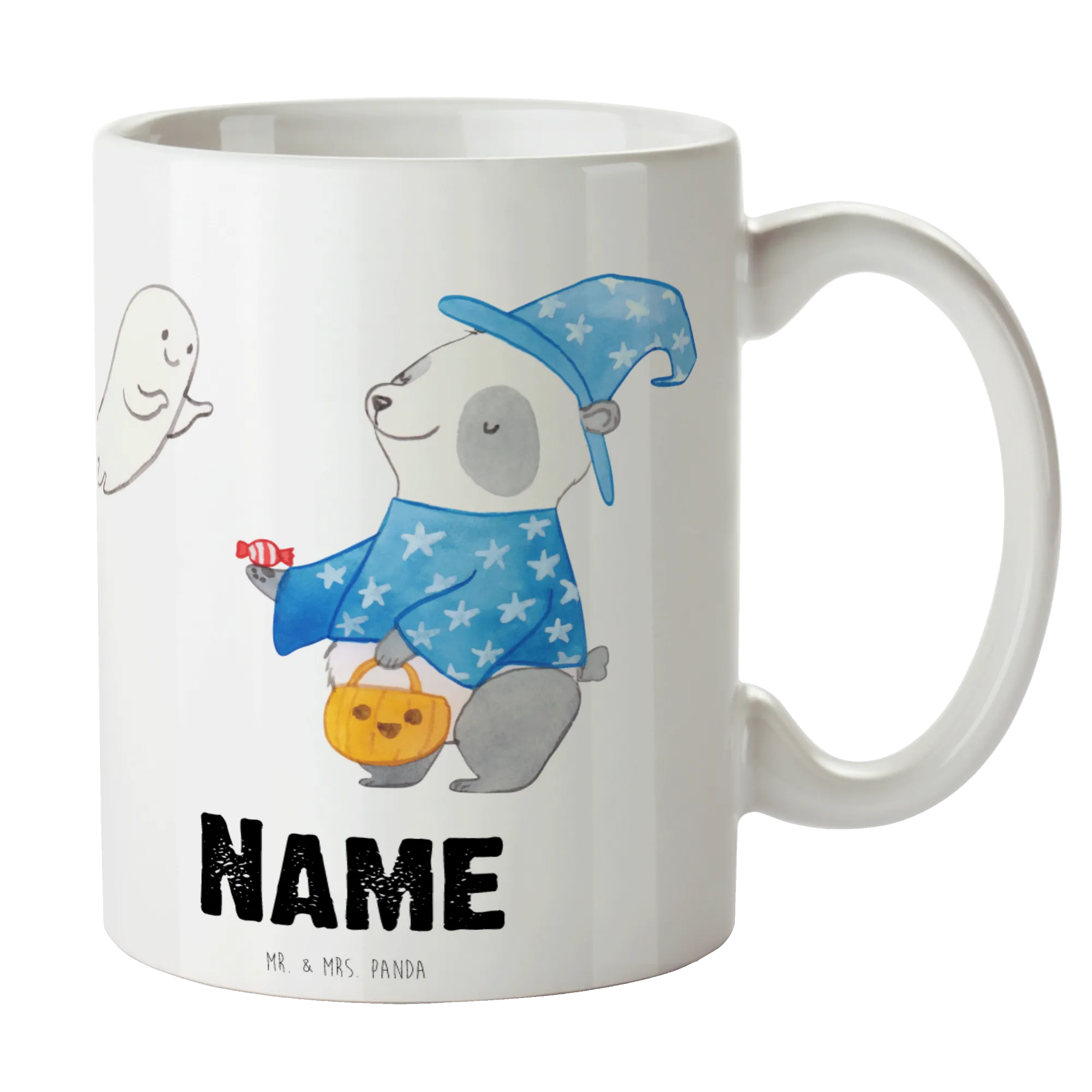 Personalisierte Tasse Panda Zauberer