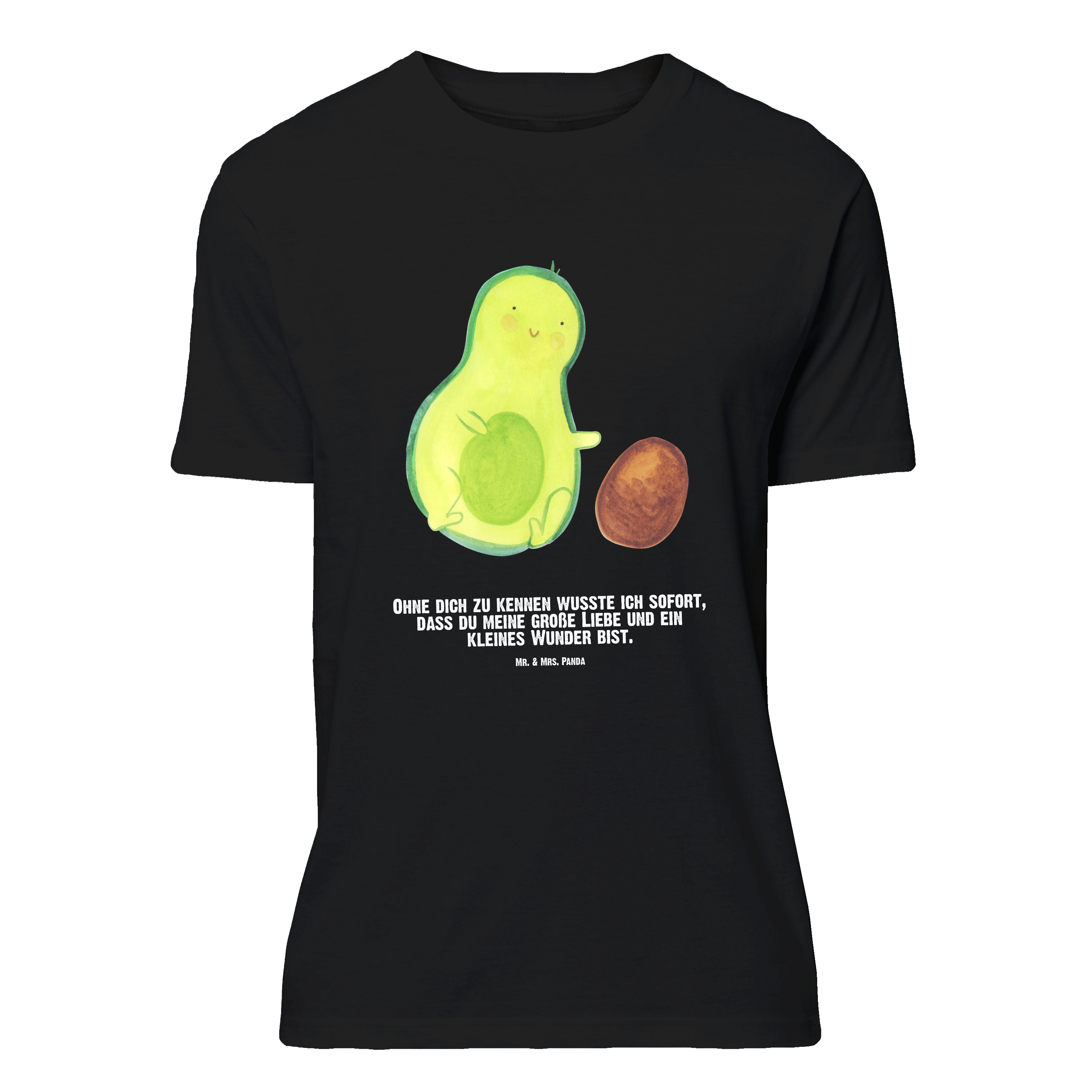 Größe XXL Personalisiertes T-Shirt Avocado Kern rollt - erstes Kind Wunder Liebe