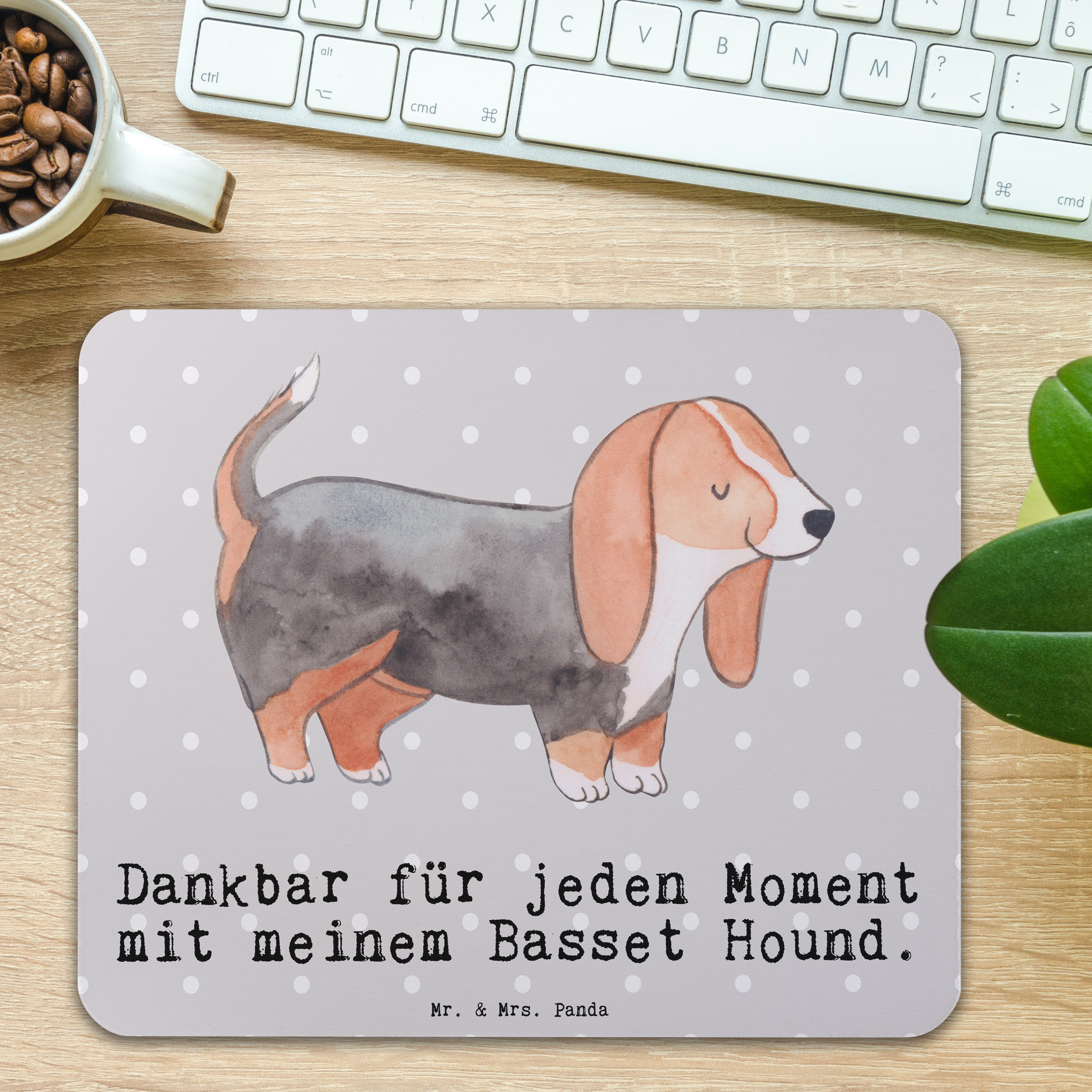 Mauspad Basset Hound Moment