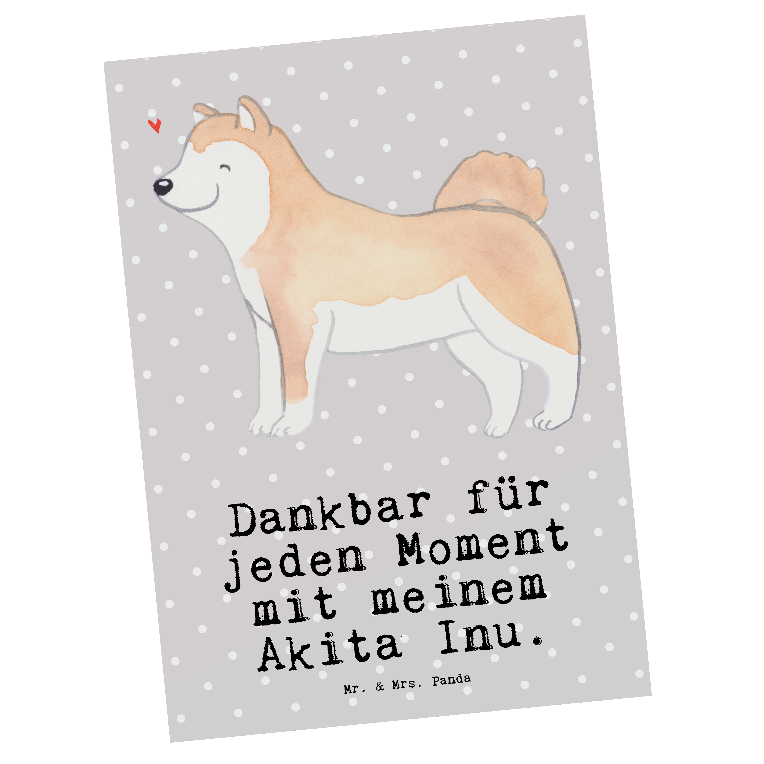 Postkarte Akita Inu Moment