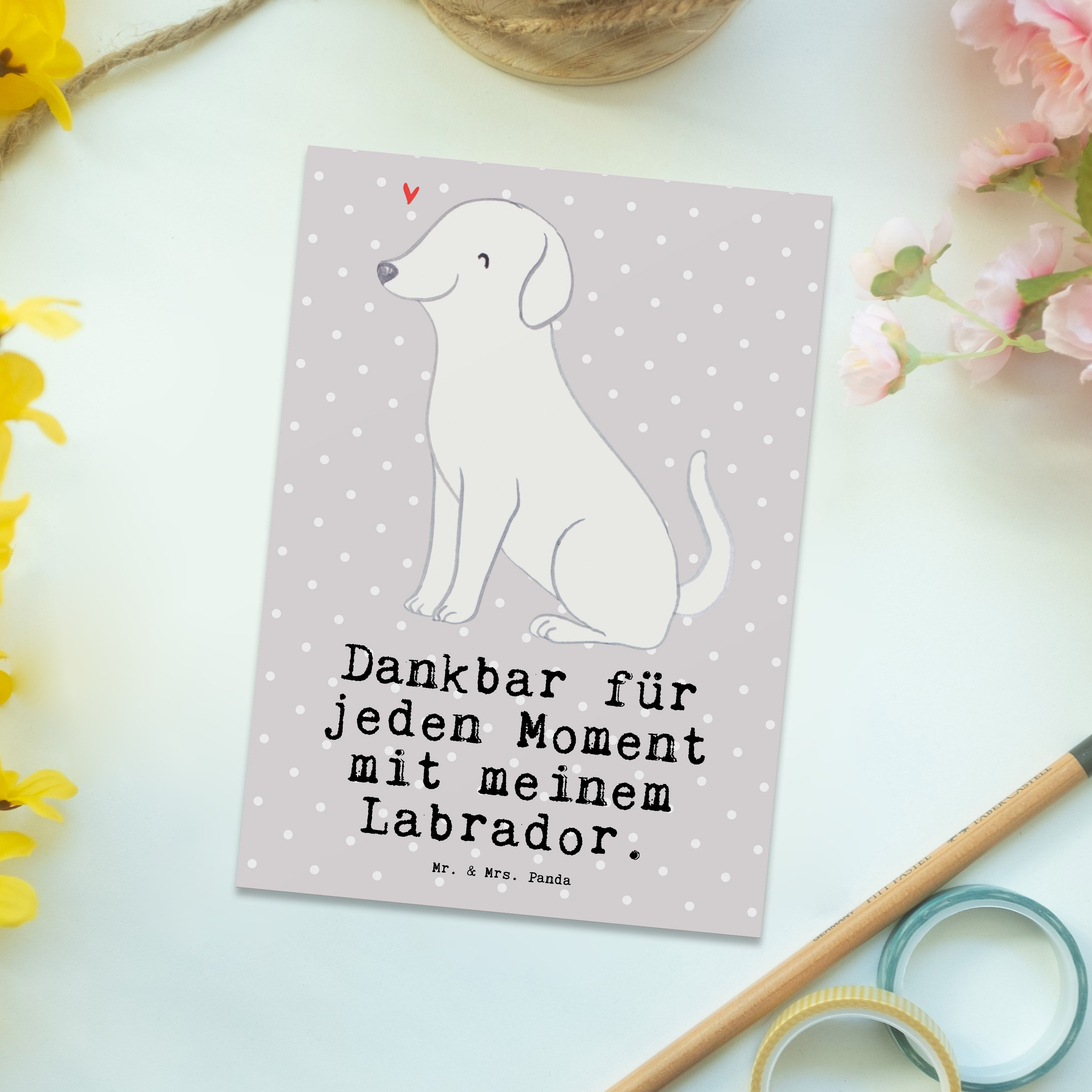 Postkarte Labrador Moment