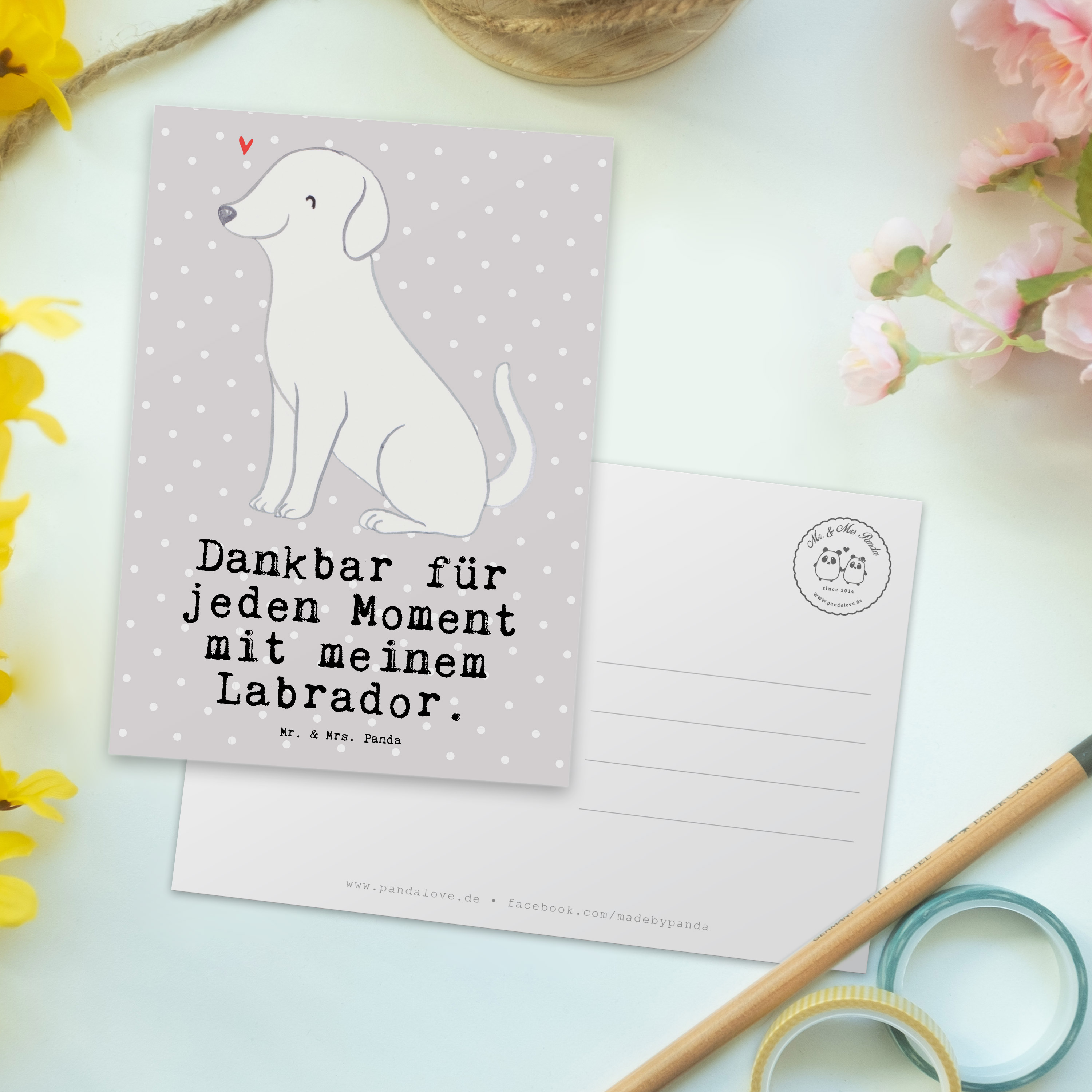 Postkarte Labrador Moment