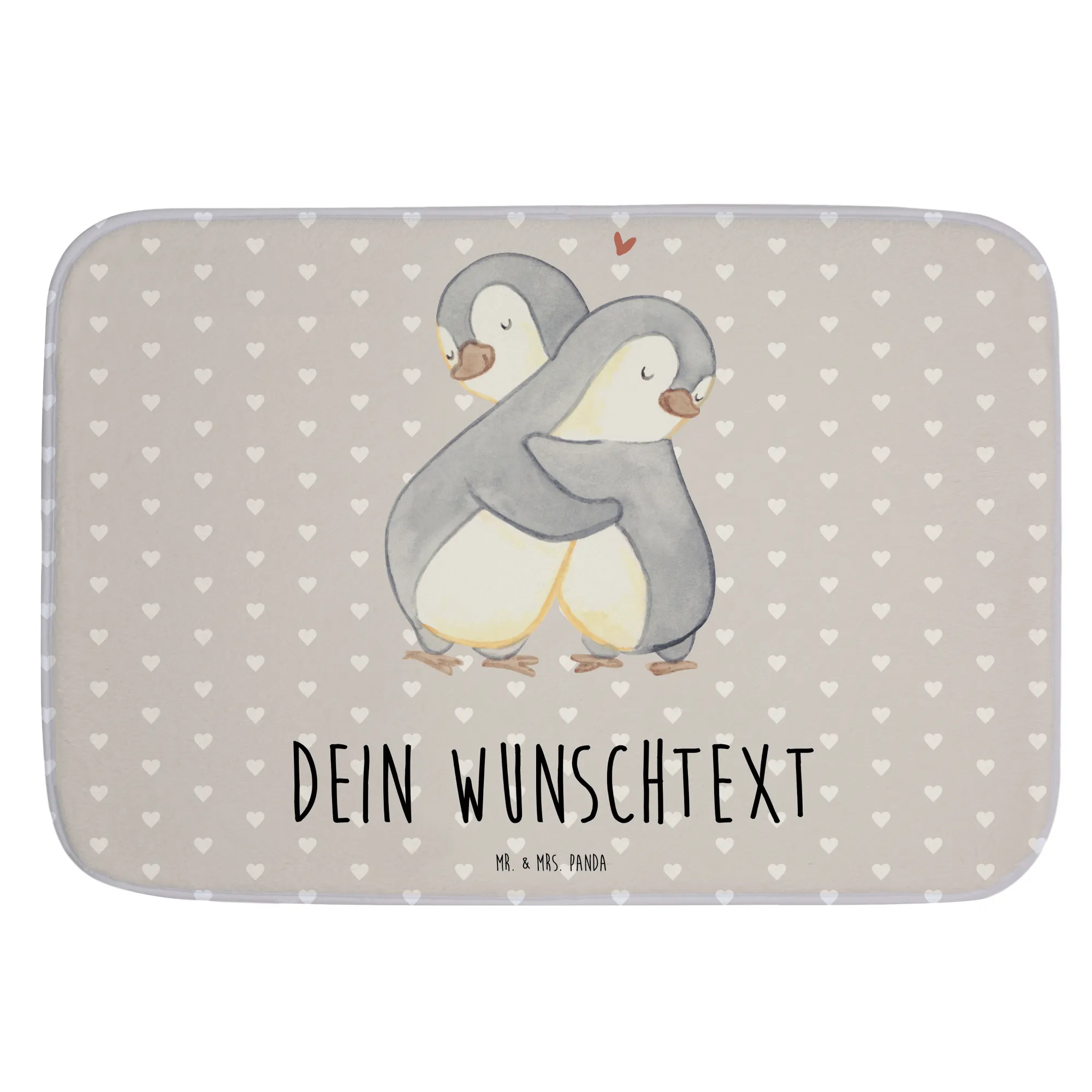 Personalisierter Badvorleger Pinguine Kuscheln