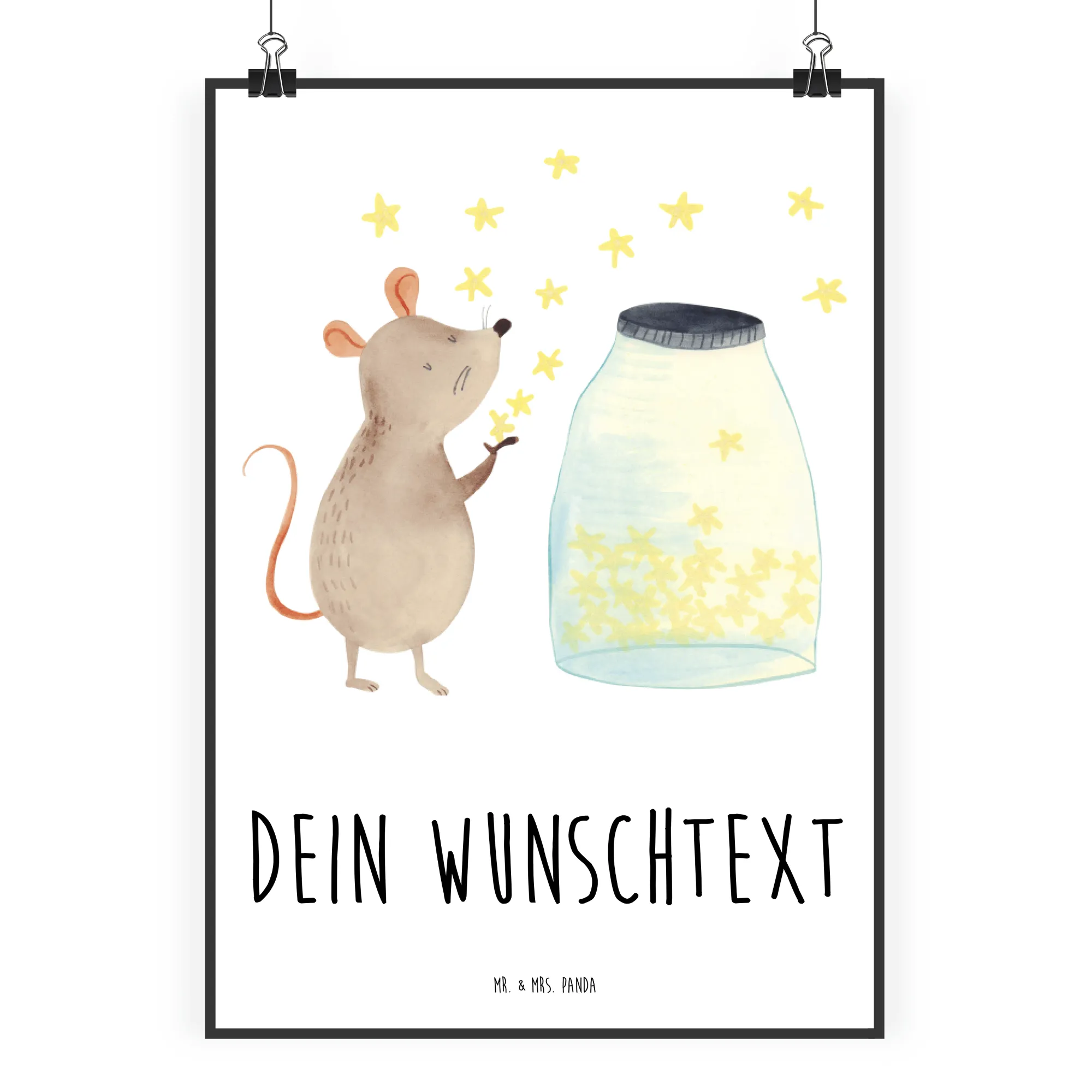 Personalisiertes Poster Maus Sterne