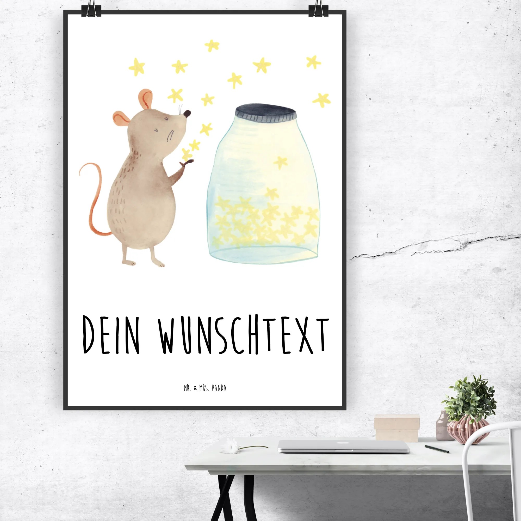 Personalisiertes Poster Maus Sterne