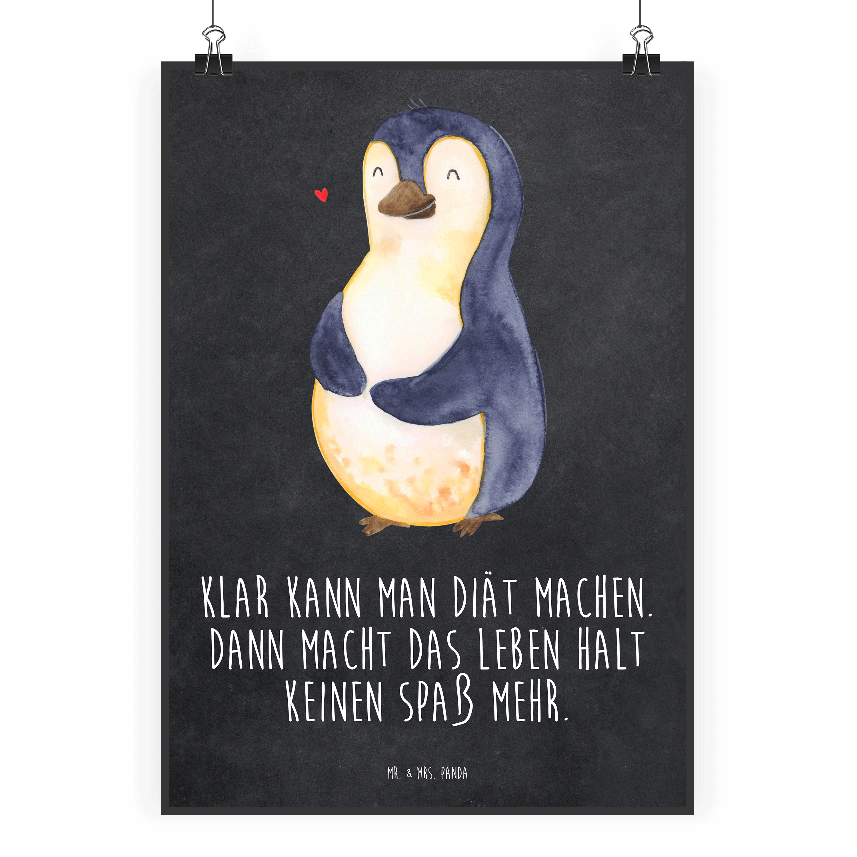 Poster Pinguin Diät