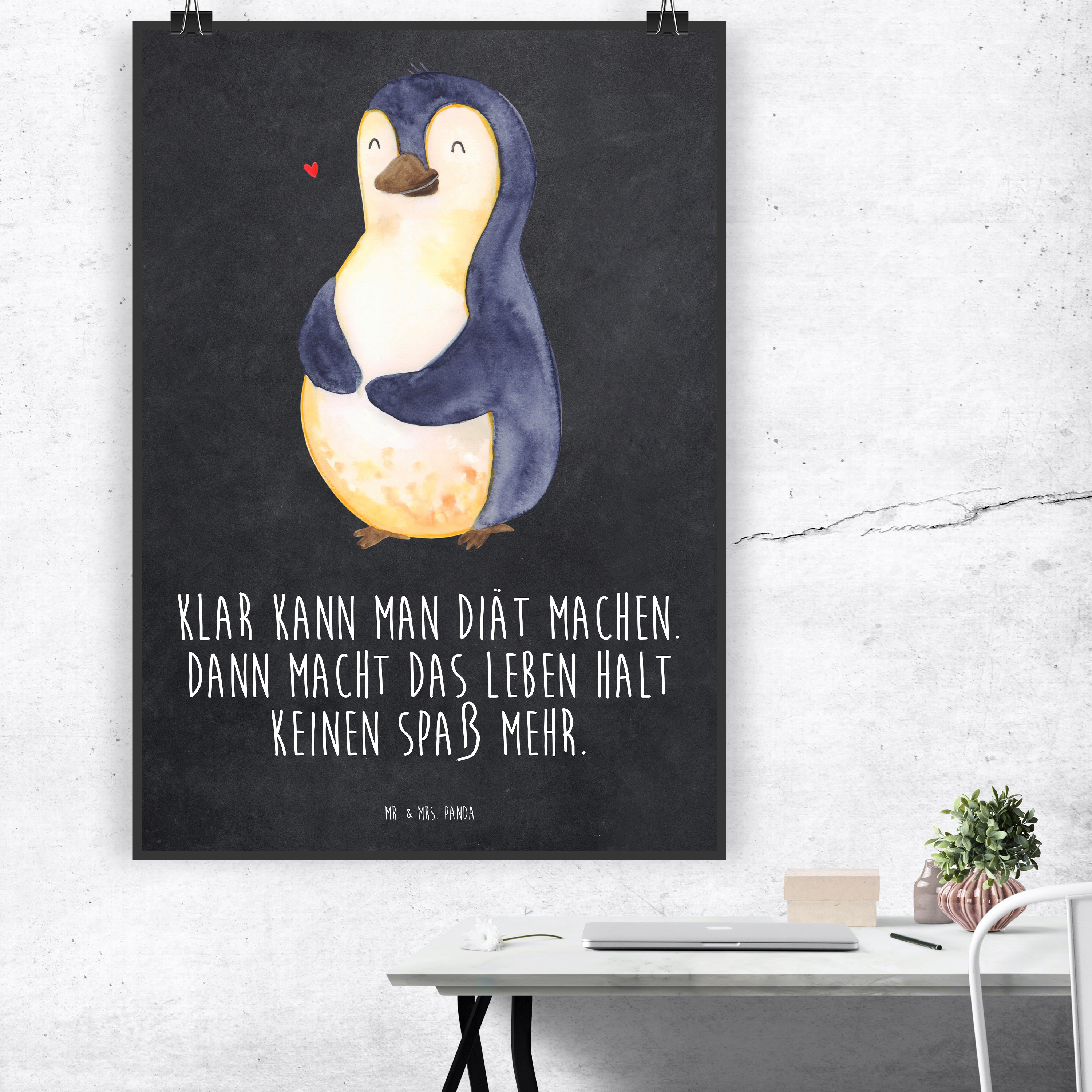 Poster Pinguin Diät