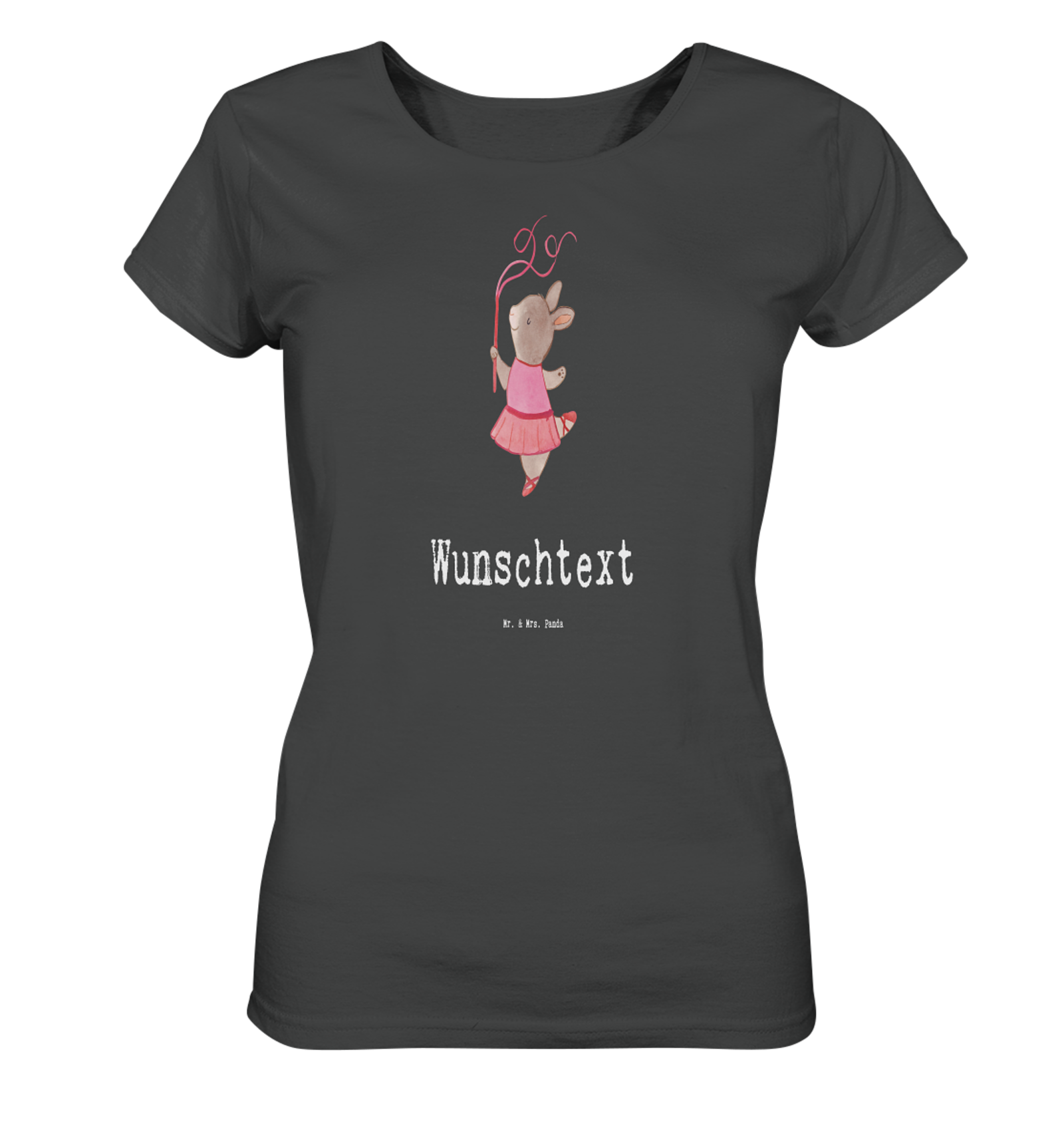 Personalisiertes Shirt Damen Balletttänzerin Herz Größe S - Party Kollege Rente