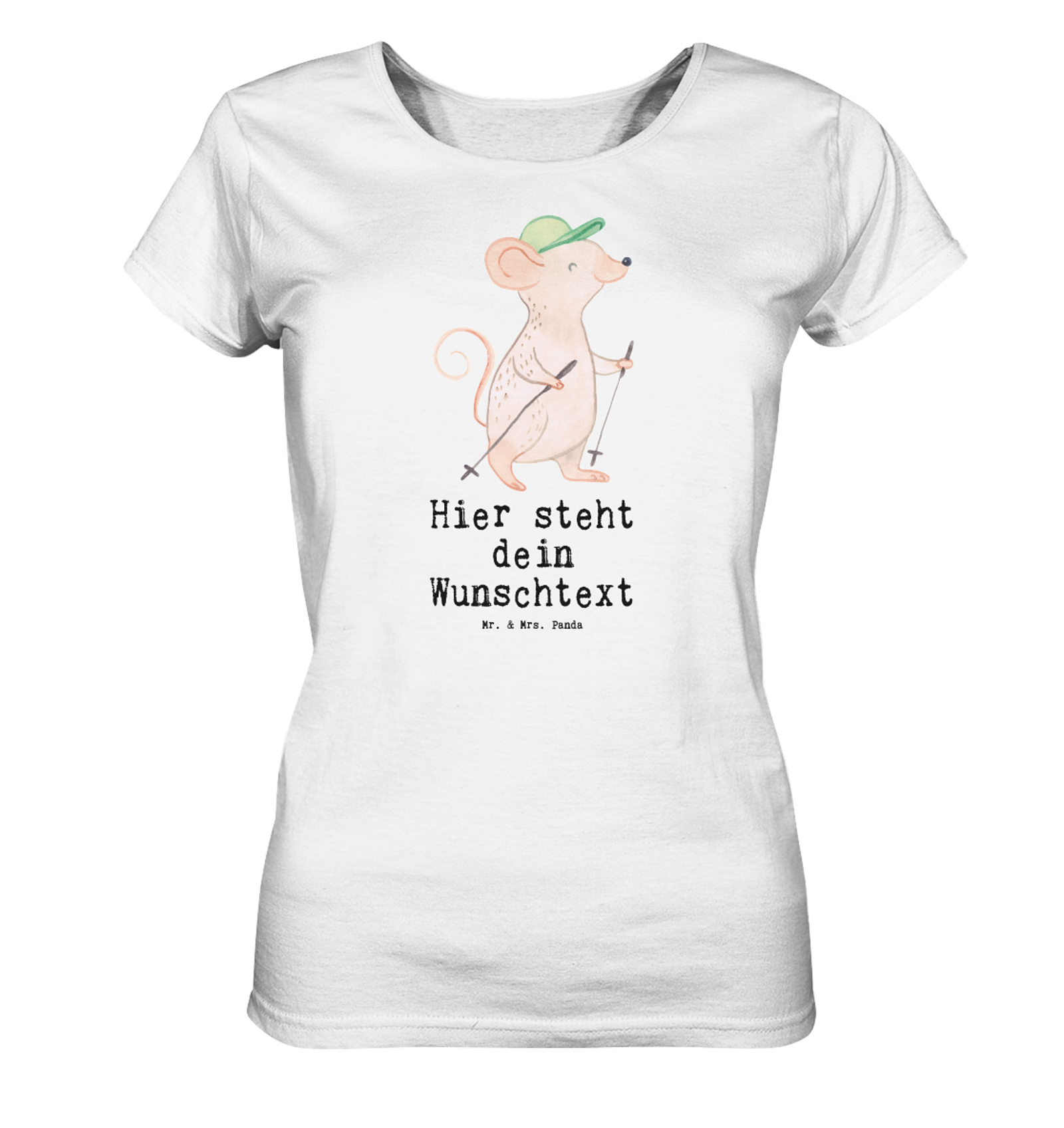 Personalisiertes Shirt Damen Maus Walking Größe S - Personalisierte Geschenke