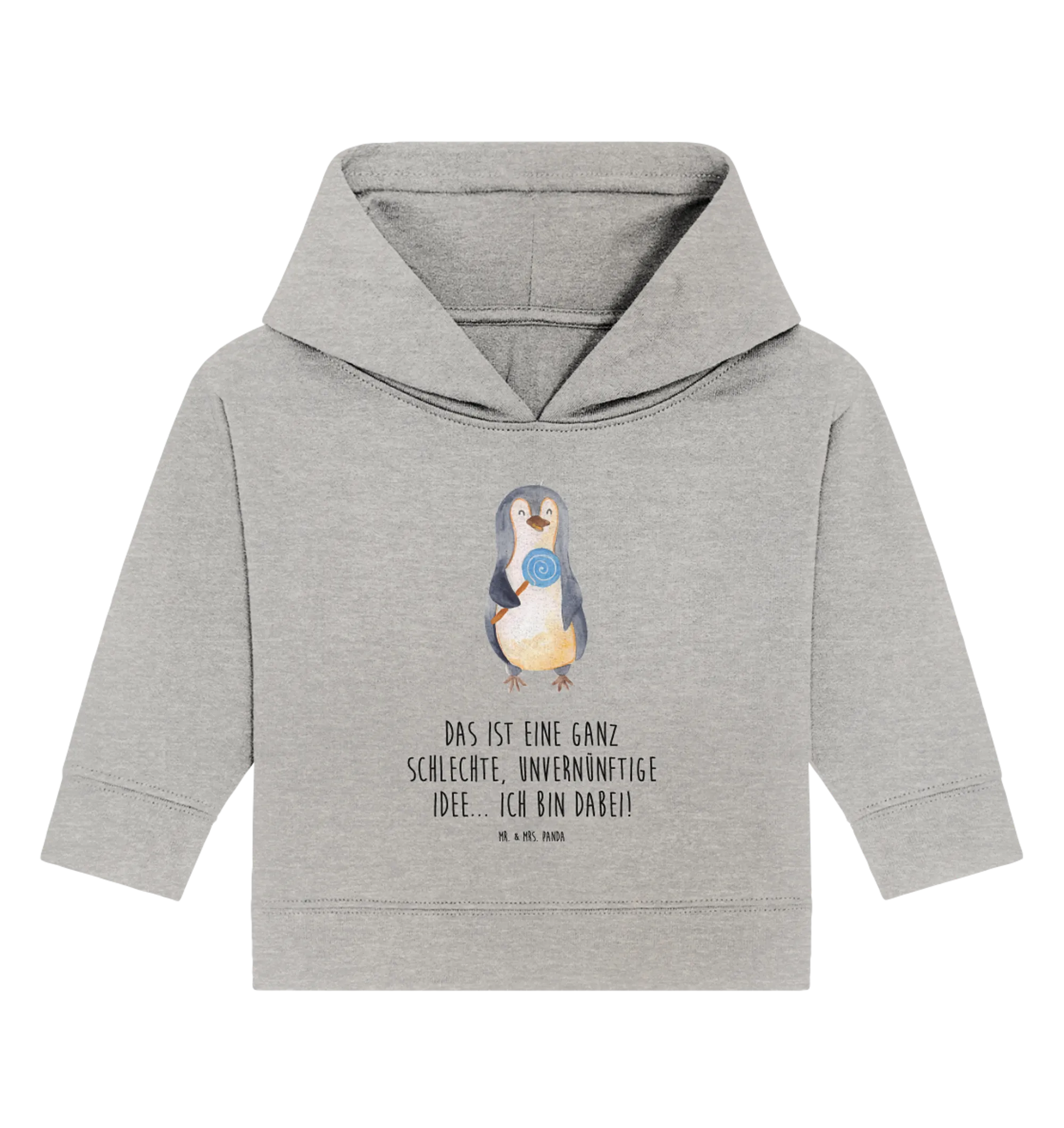 Organic Baby Hoodie Pinguin Lolli