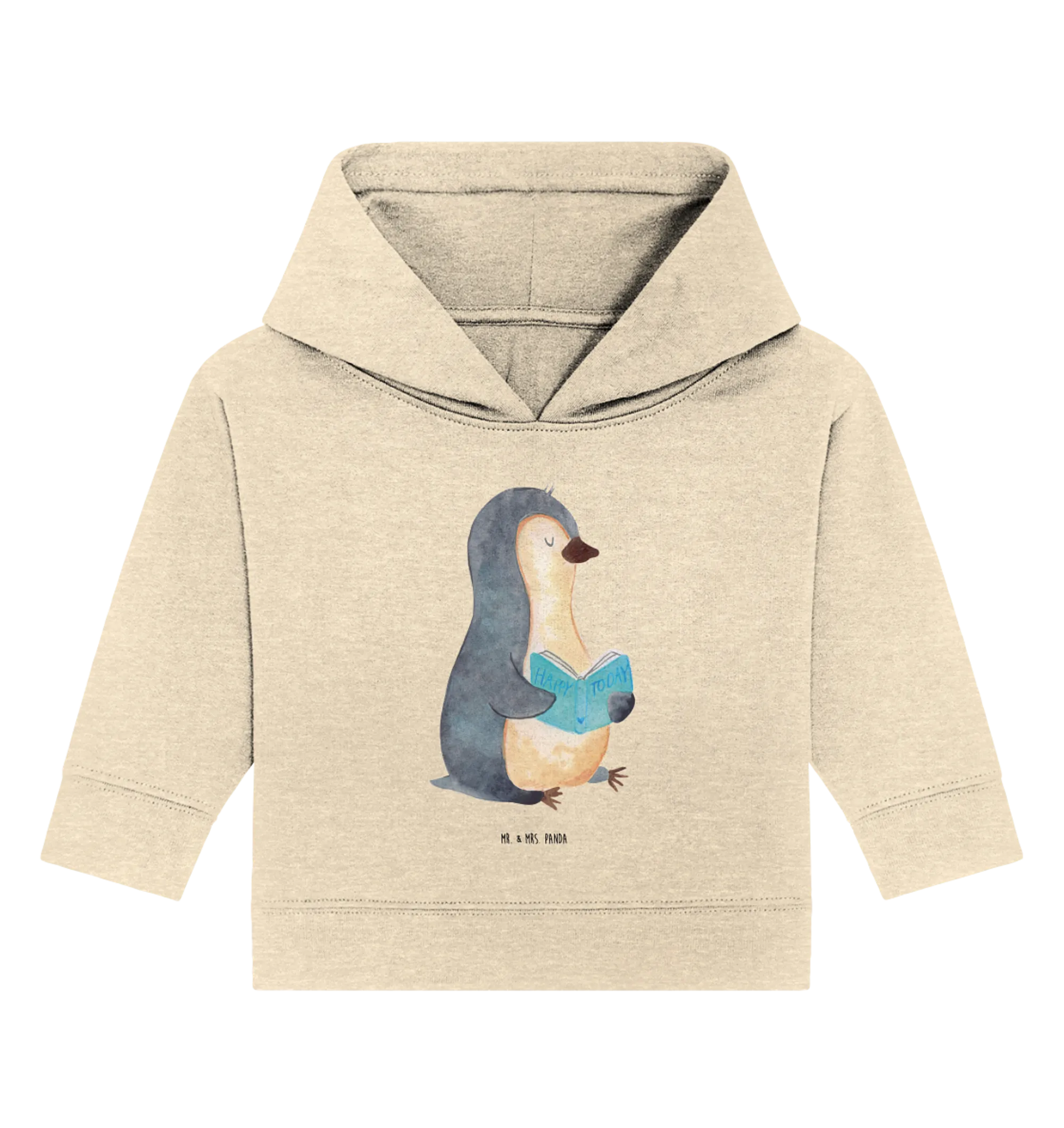 Organic Baby Hoodie Pinguin Buch