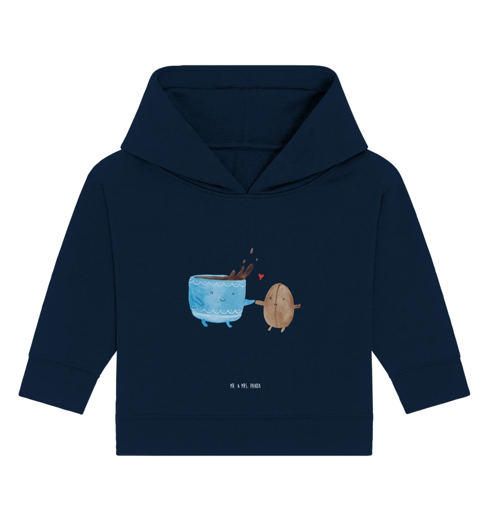 Organic Baby Hoodie Kaffee Bohne