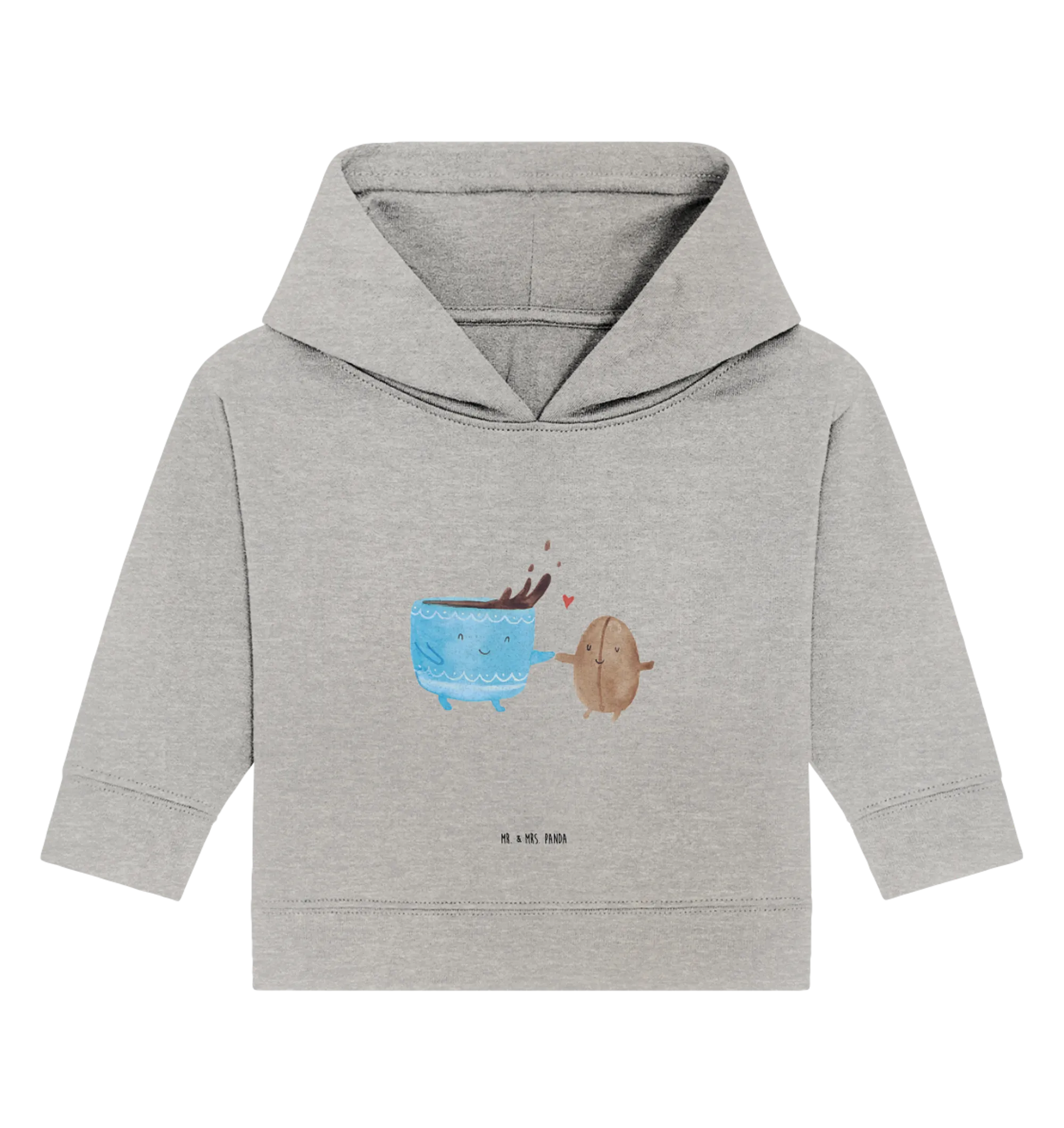 Organic Baby Hoodie Kaffee Bohne