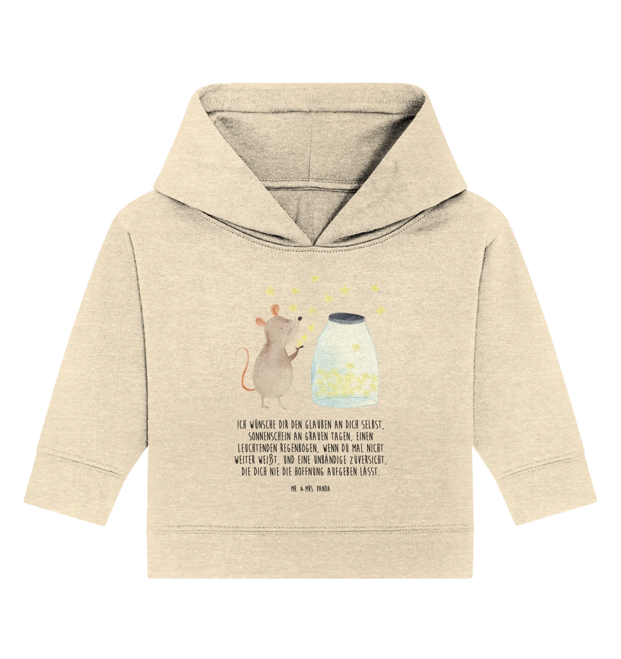 Organic Baby Hoodie Maus Sterne