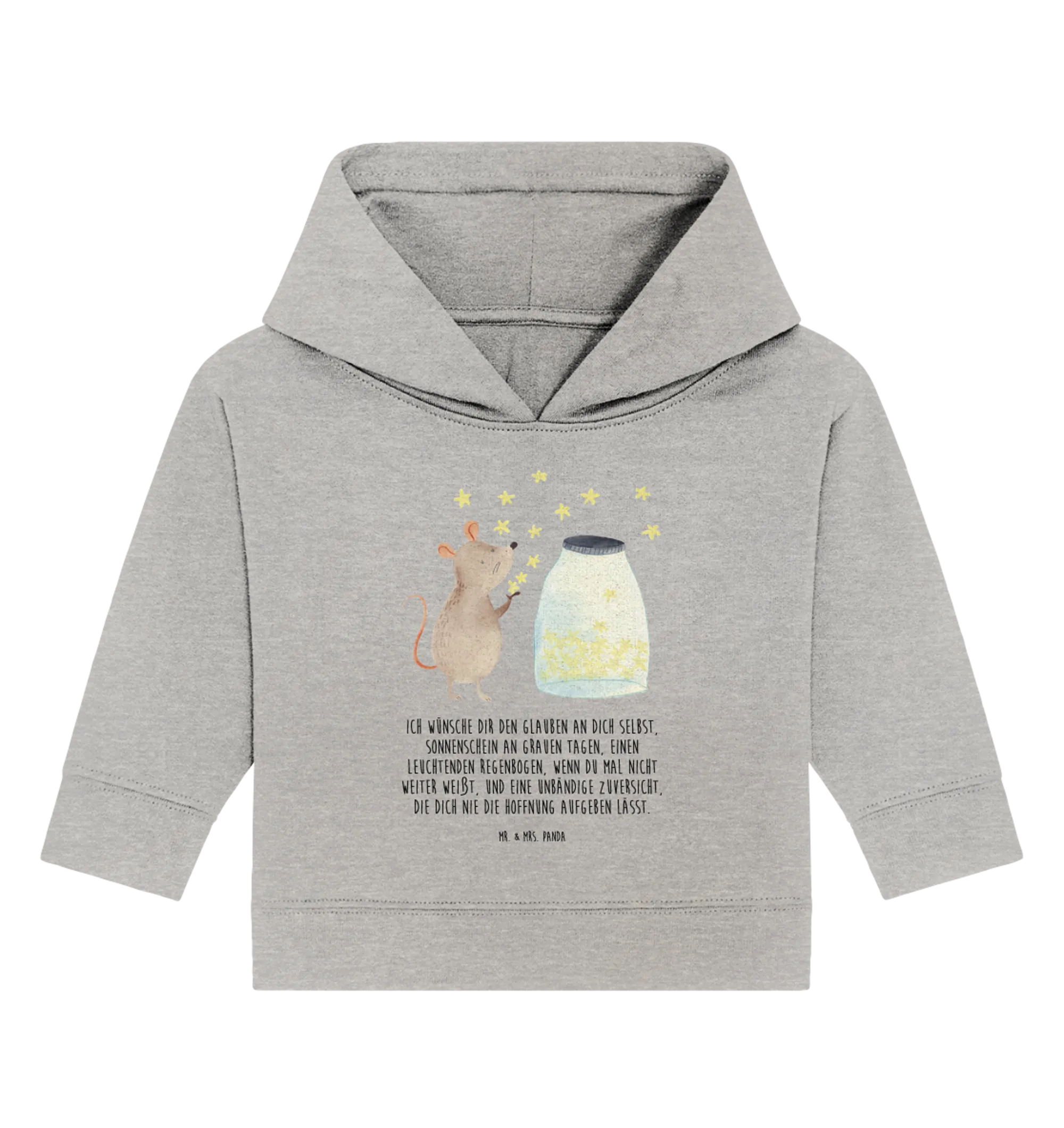 Organic Baby Hoodie Maus Sterne