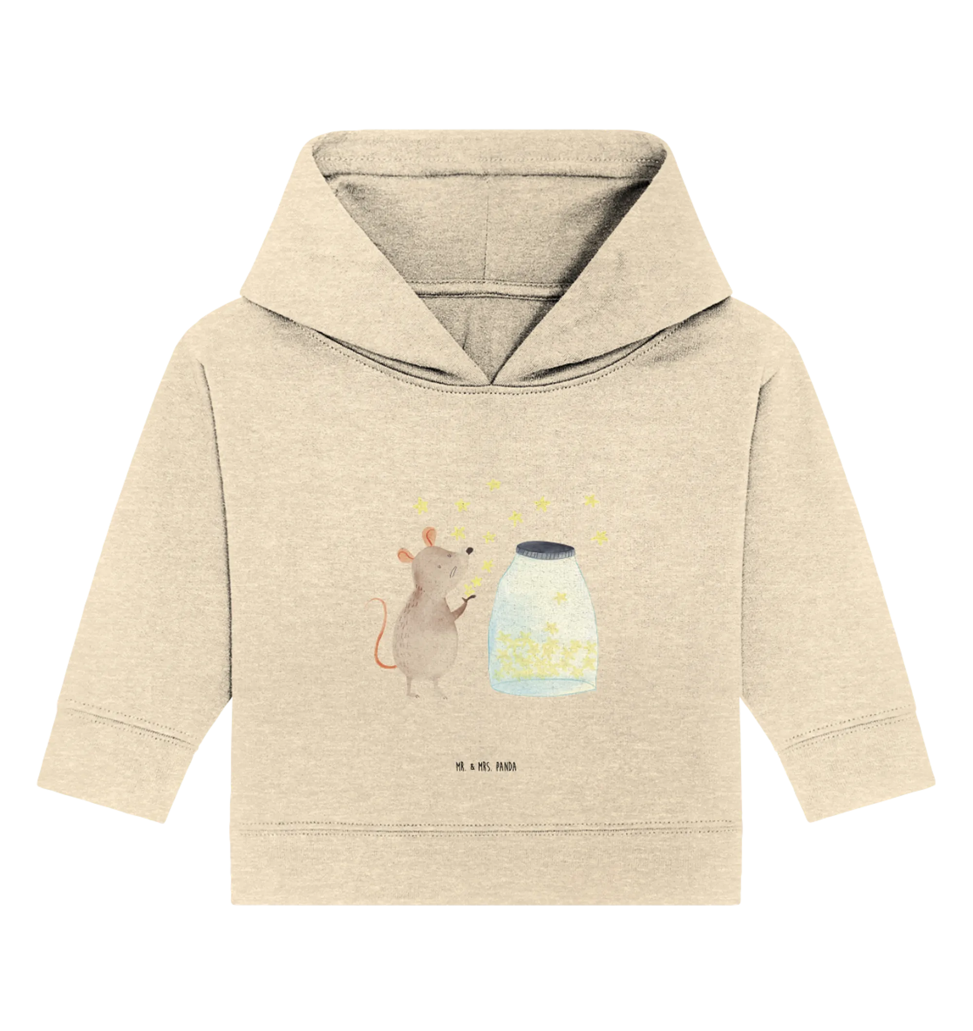 Organic Baby Hoodie Maus Sterne