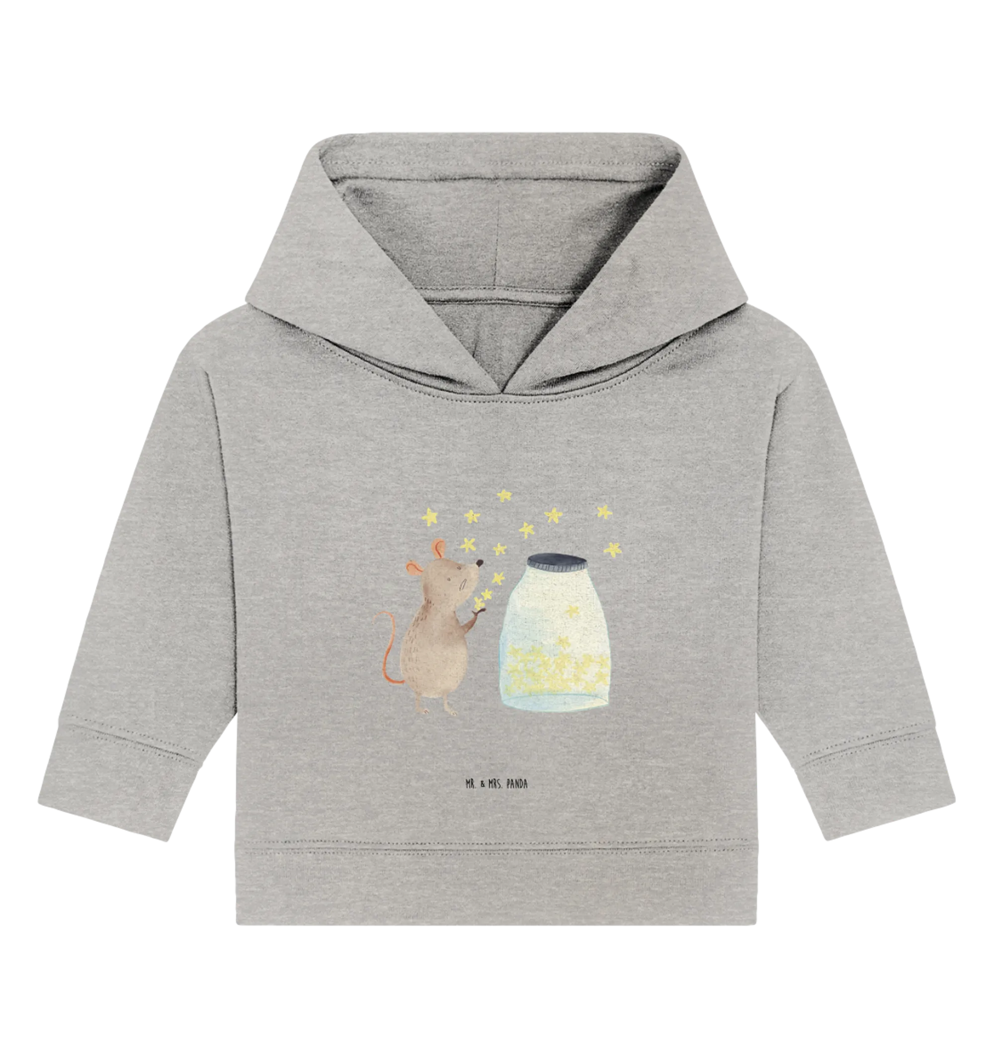 Organic Baby Hoodie Maus Sterne