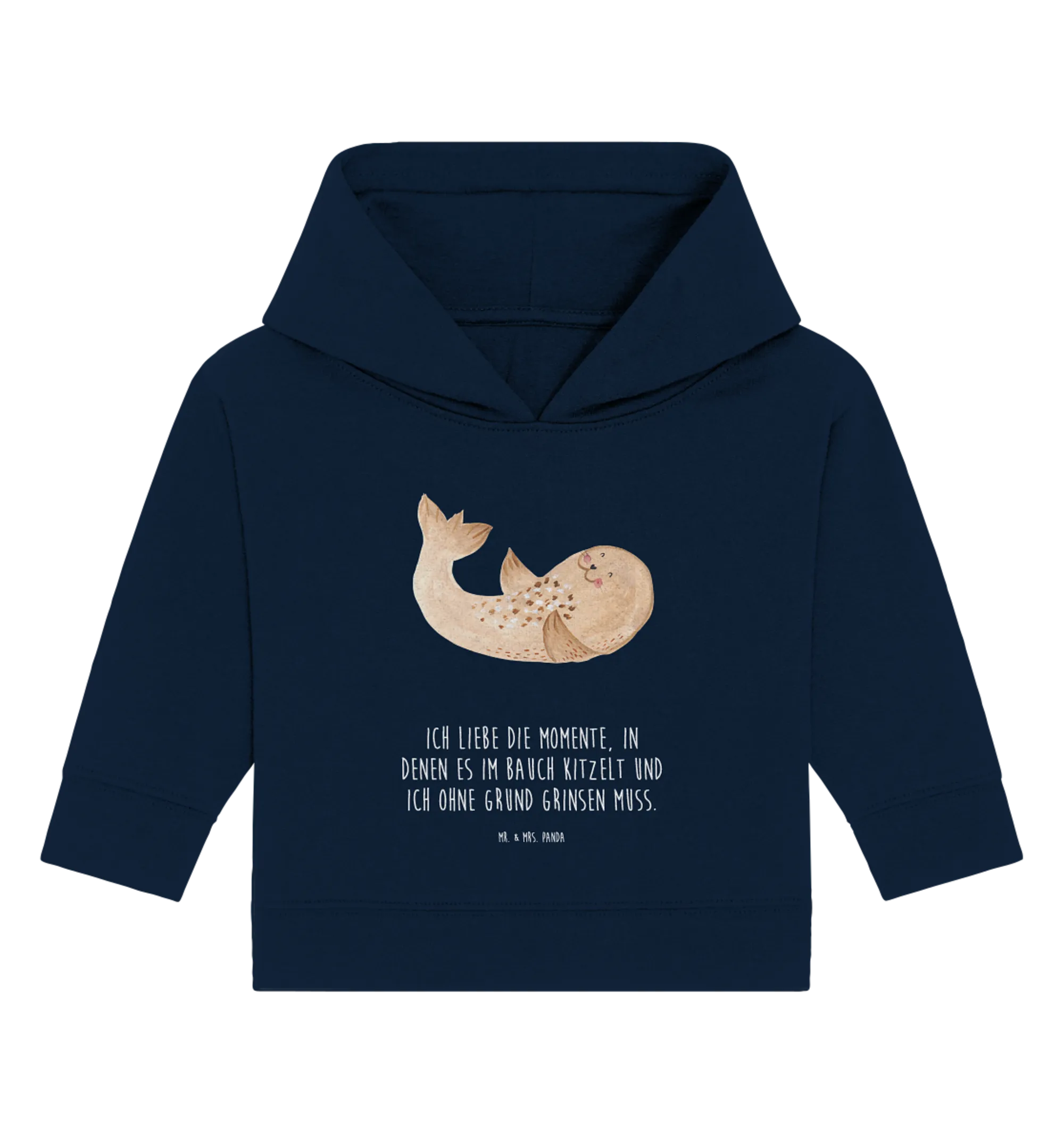 Organic Baby Hoodie Robbe Liegen