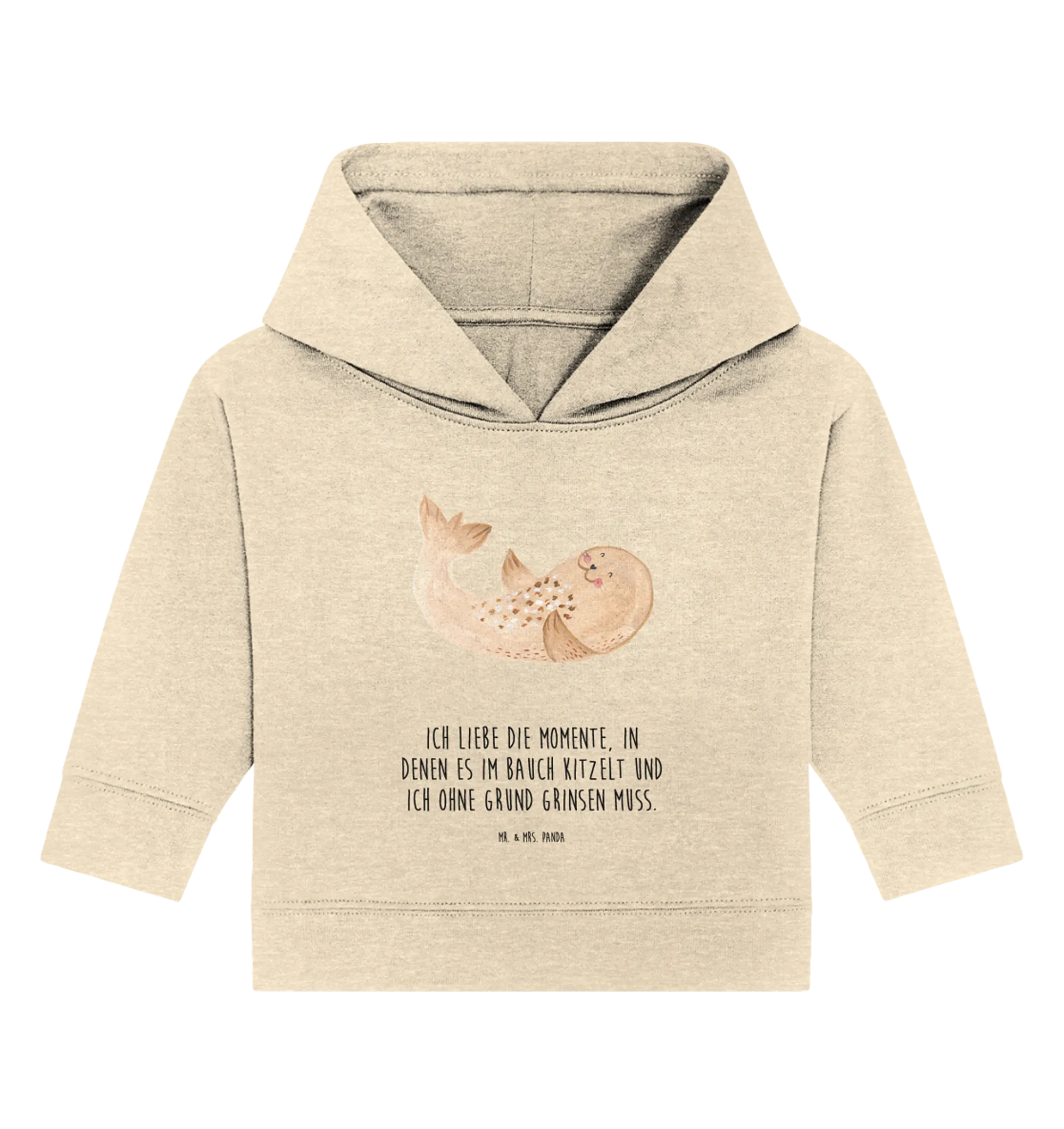 Organic Baby Hoodie Robbe Liegen