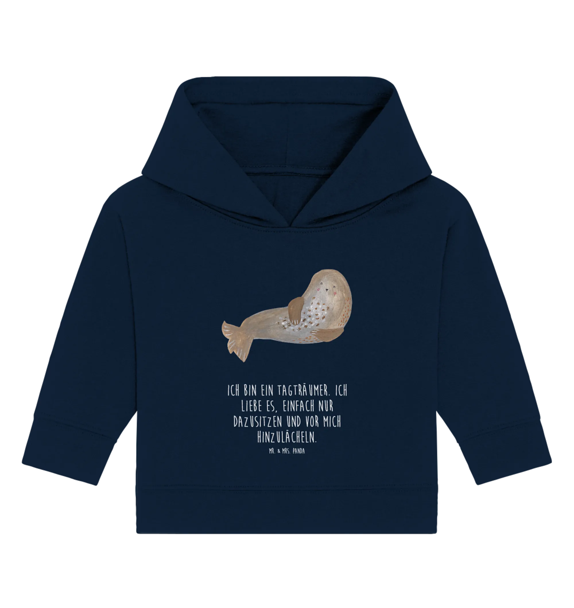 Organic Baby Hoodie Robbe Lachen