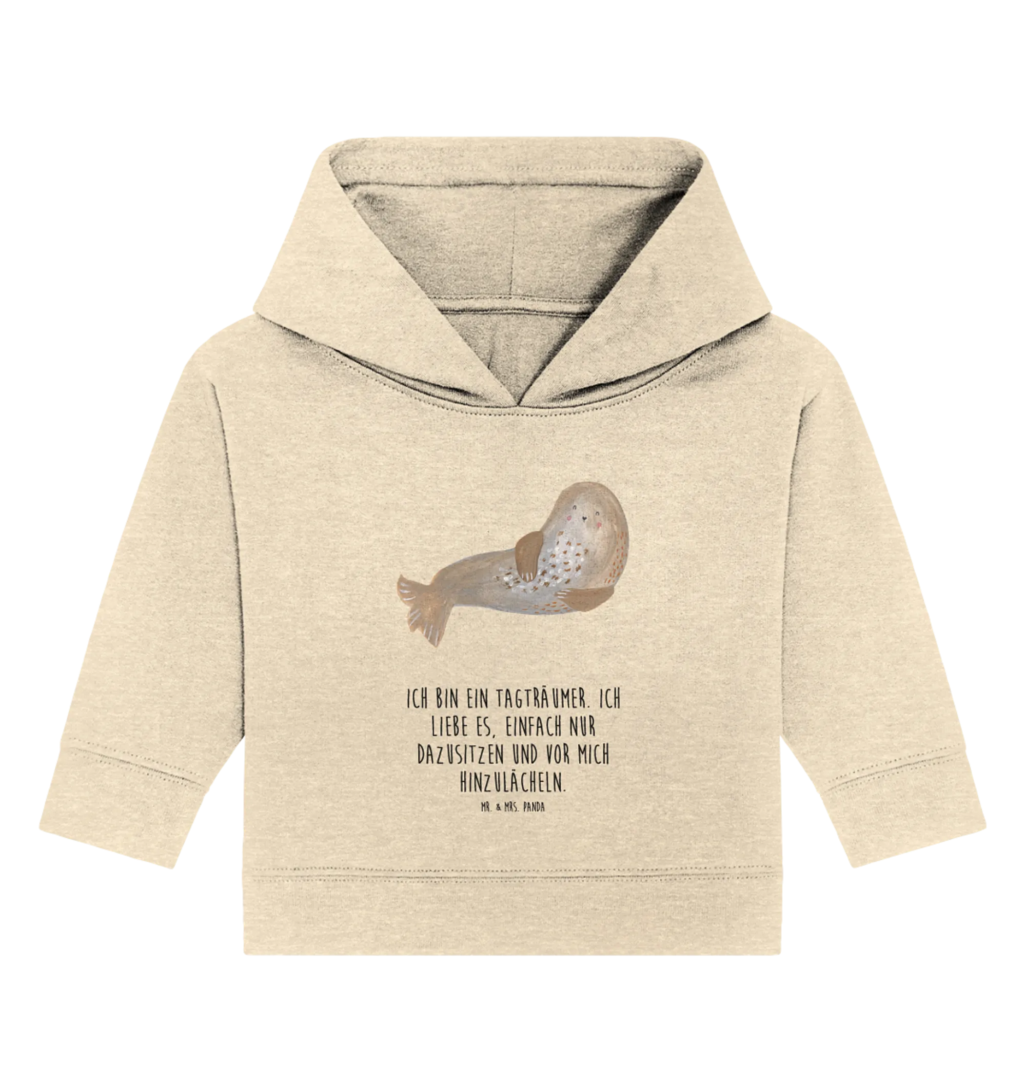 Organic Baby Hoodie Robbe Lachen