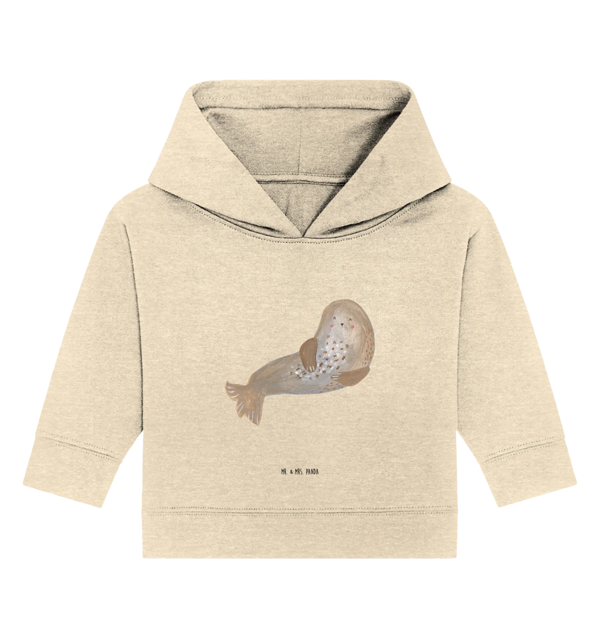 Organic Baby Hoodie Robbe Lachen