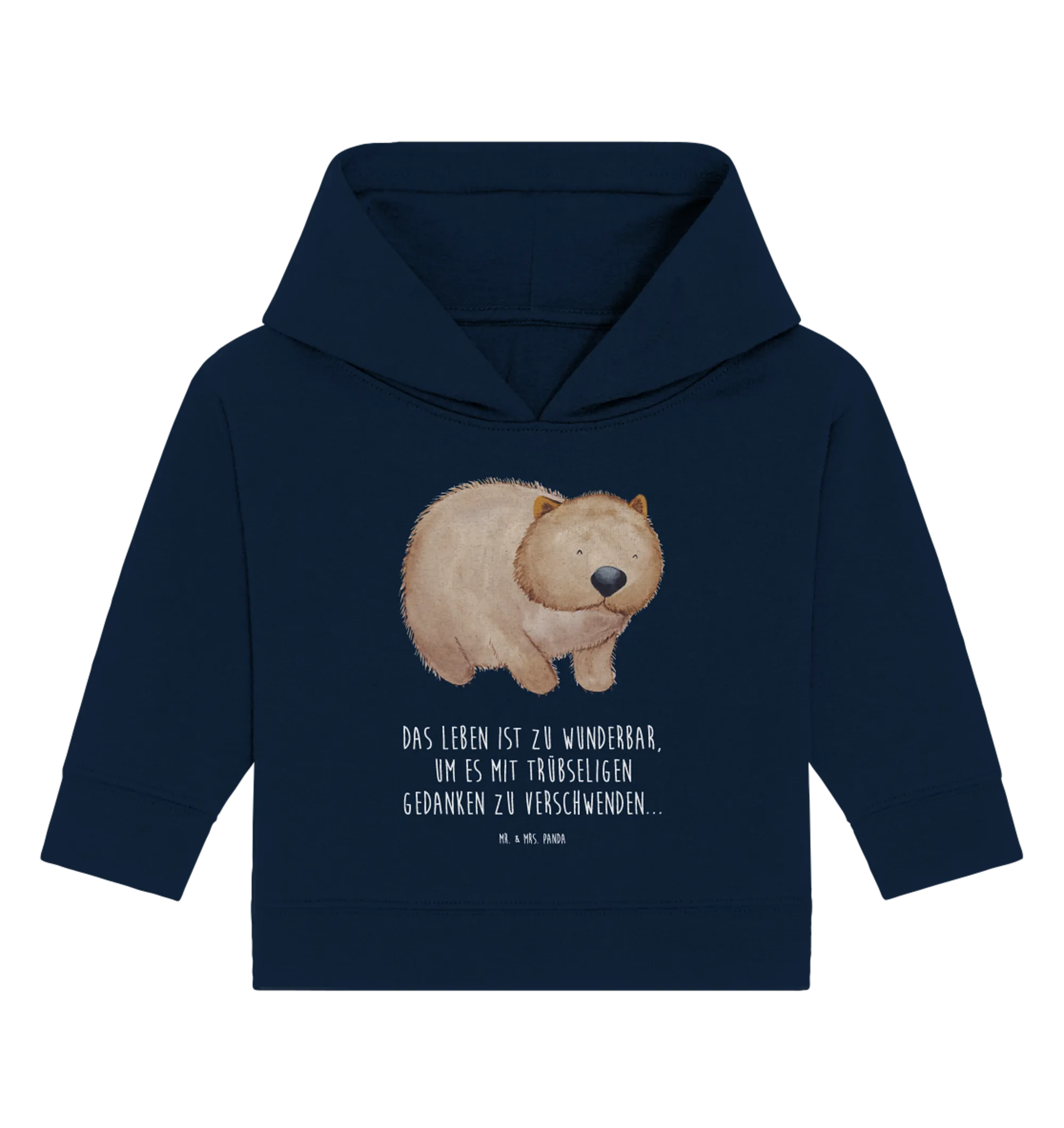 Organic Baby Hoodie Wombat