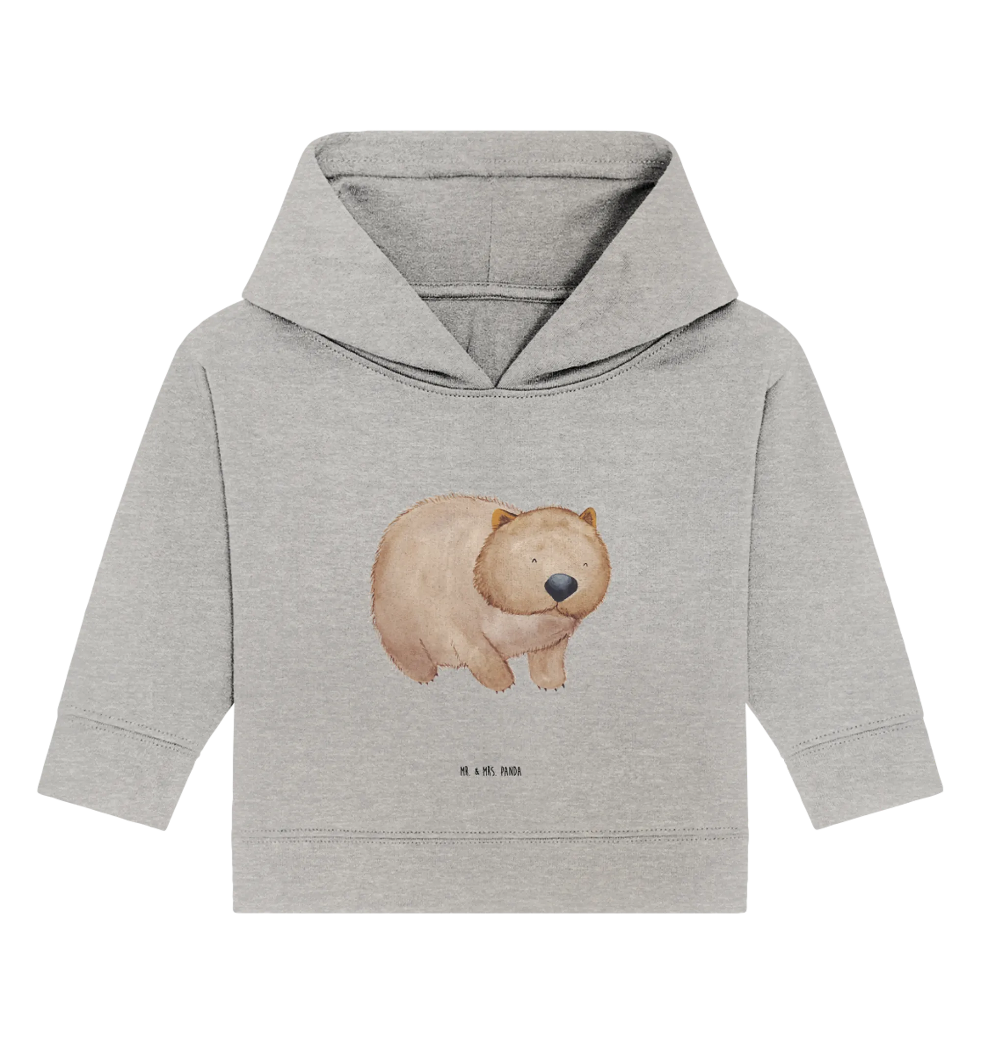 Organic Baby Hoodie Wombat