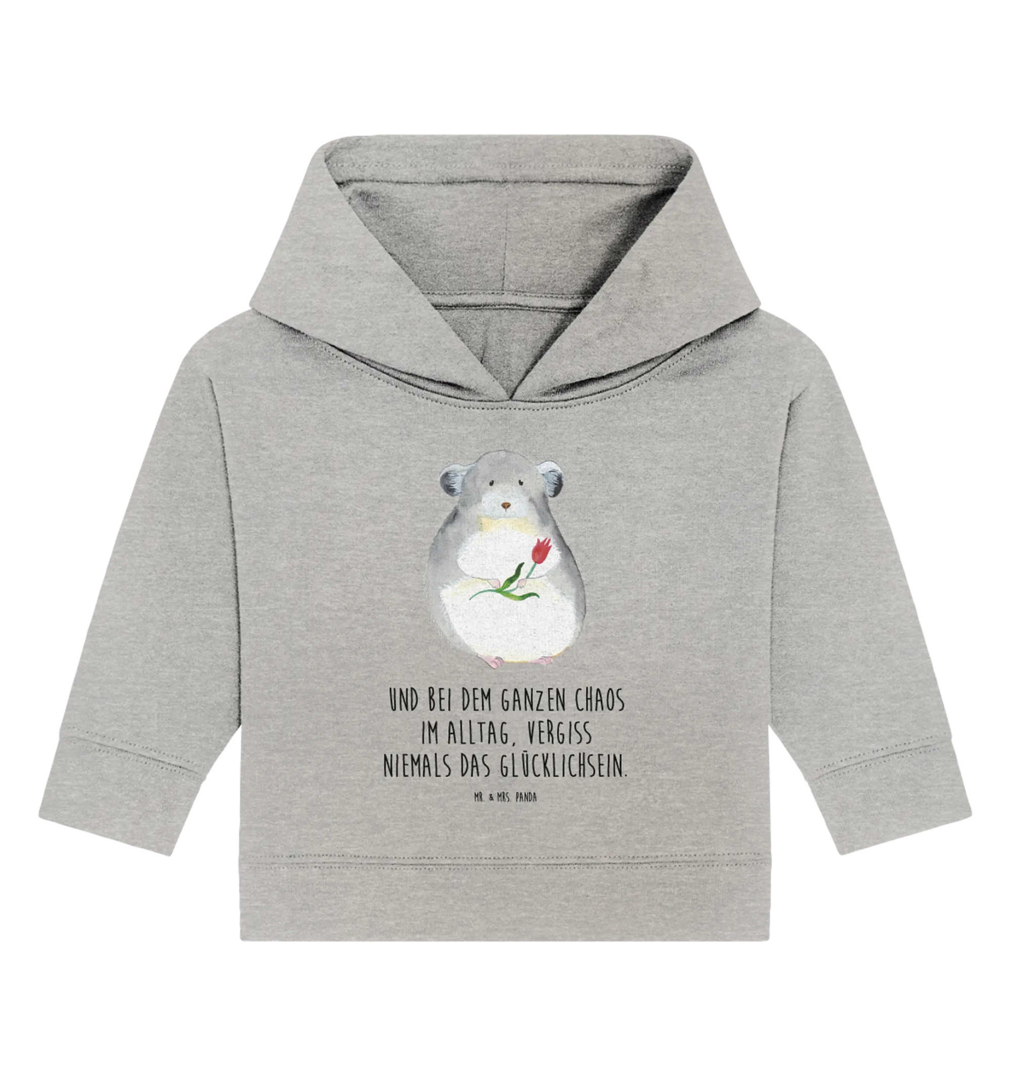 Organic Baby Hoodie Chinchilla Blume