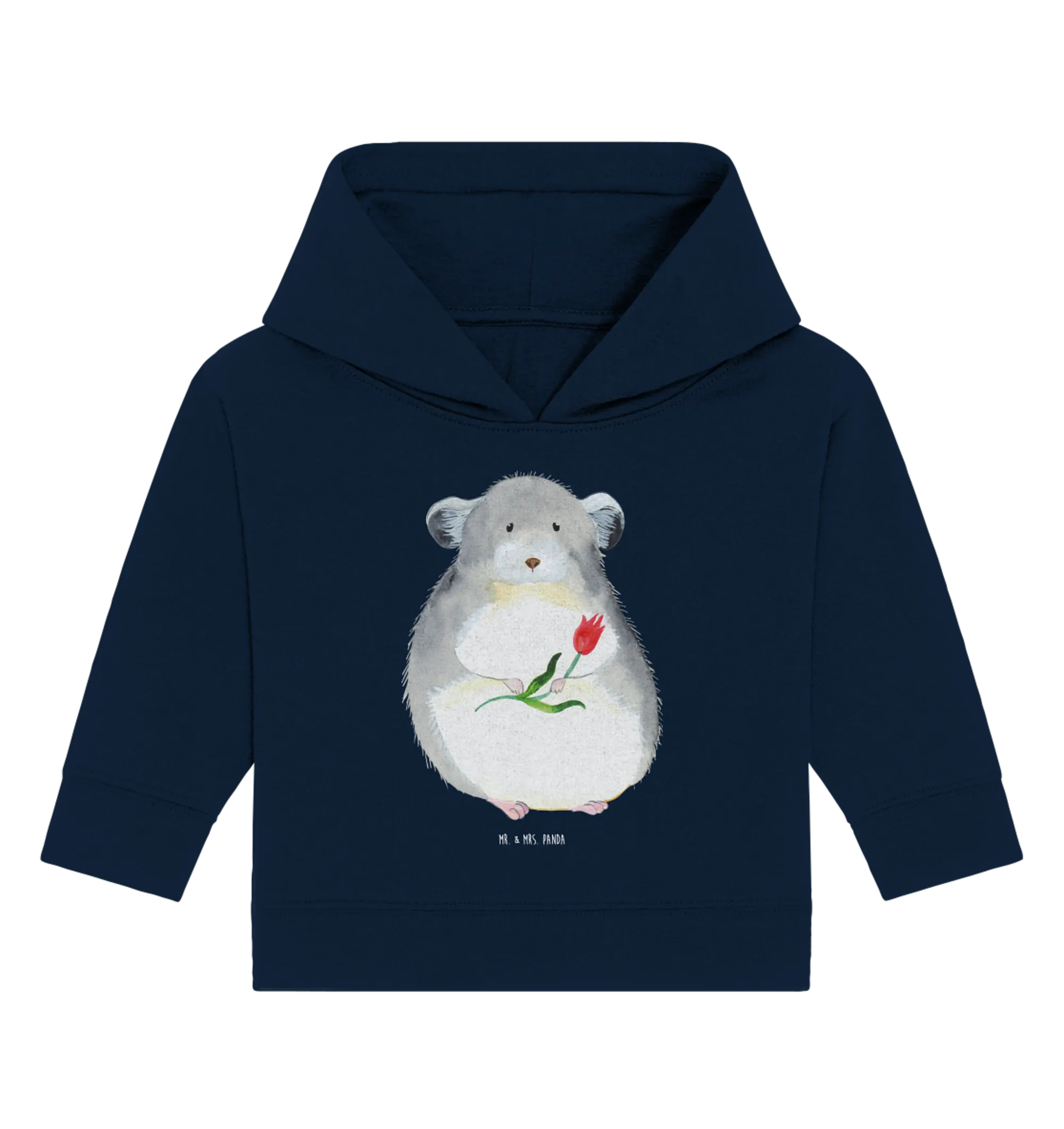 Organic Baby Hoodie Chinchilla Blume