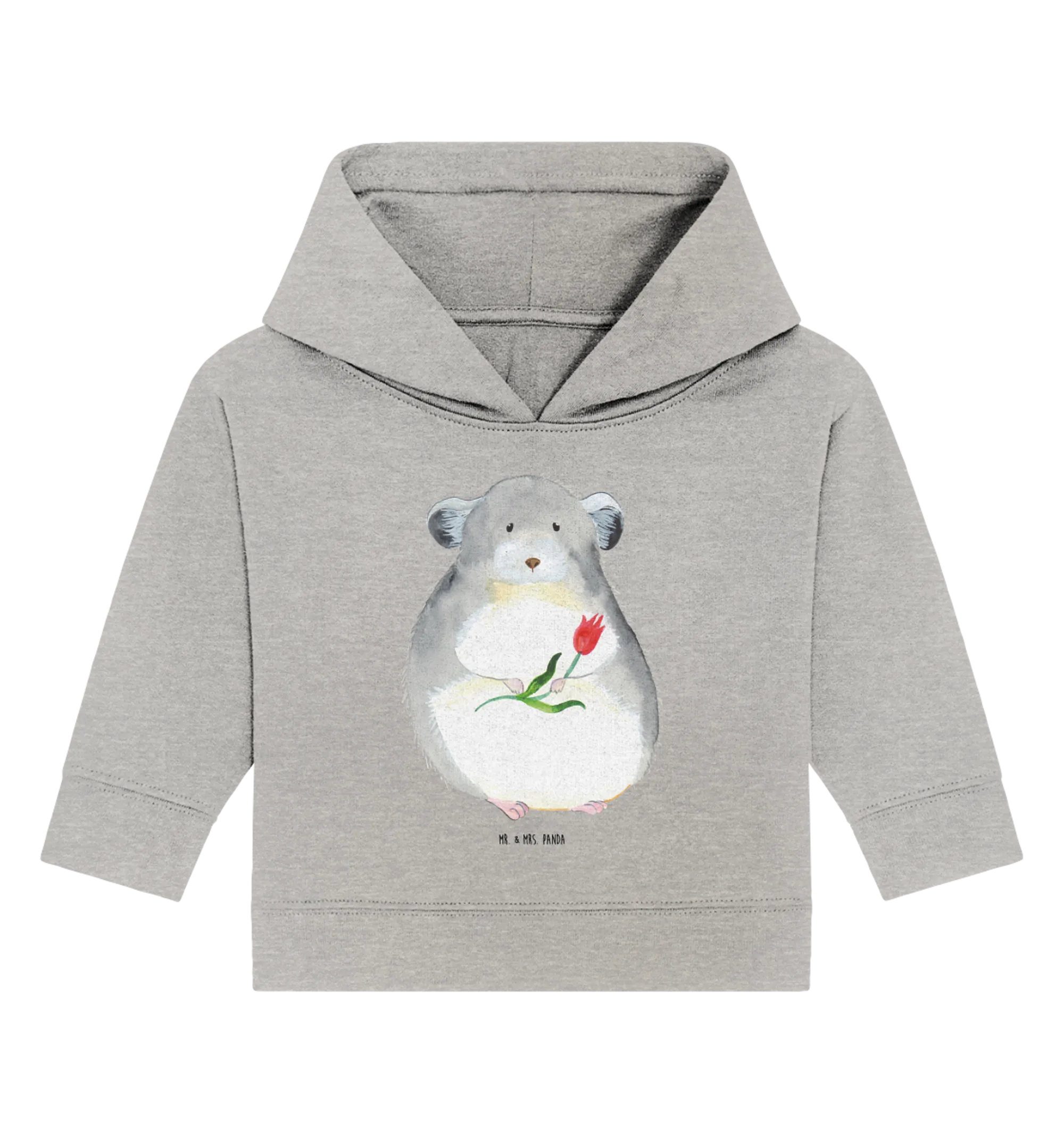 Organic Baby Hoodie Chinchilla Blume