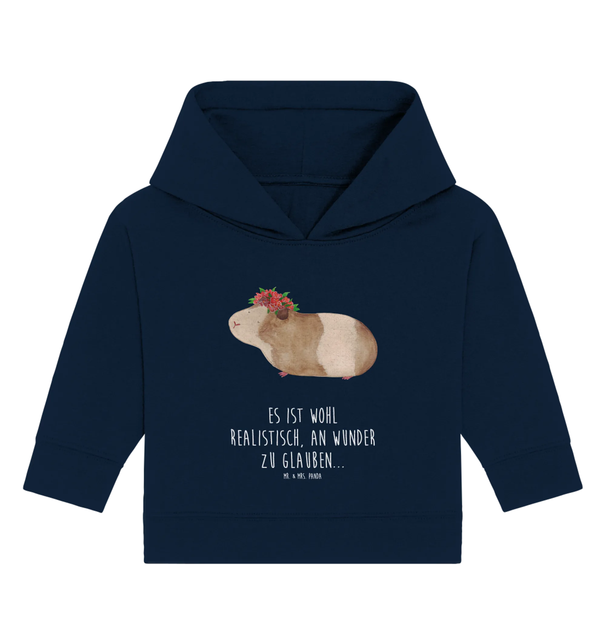 Organic Baby Hoodie Meerschweinchen Weisheit