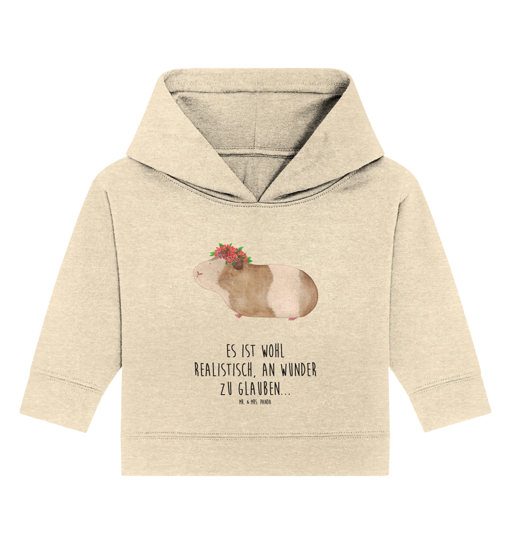 Organic Baby Hoodie Meerschweinchen Weisheit