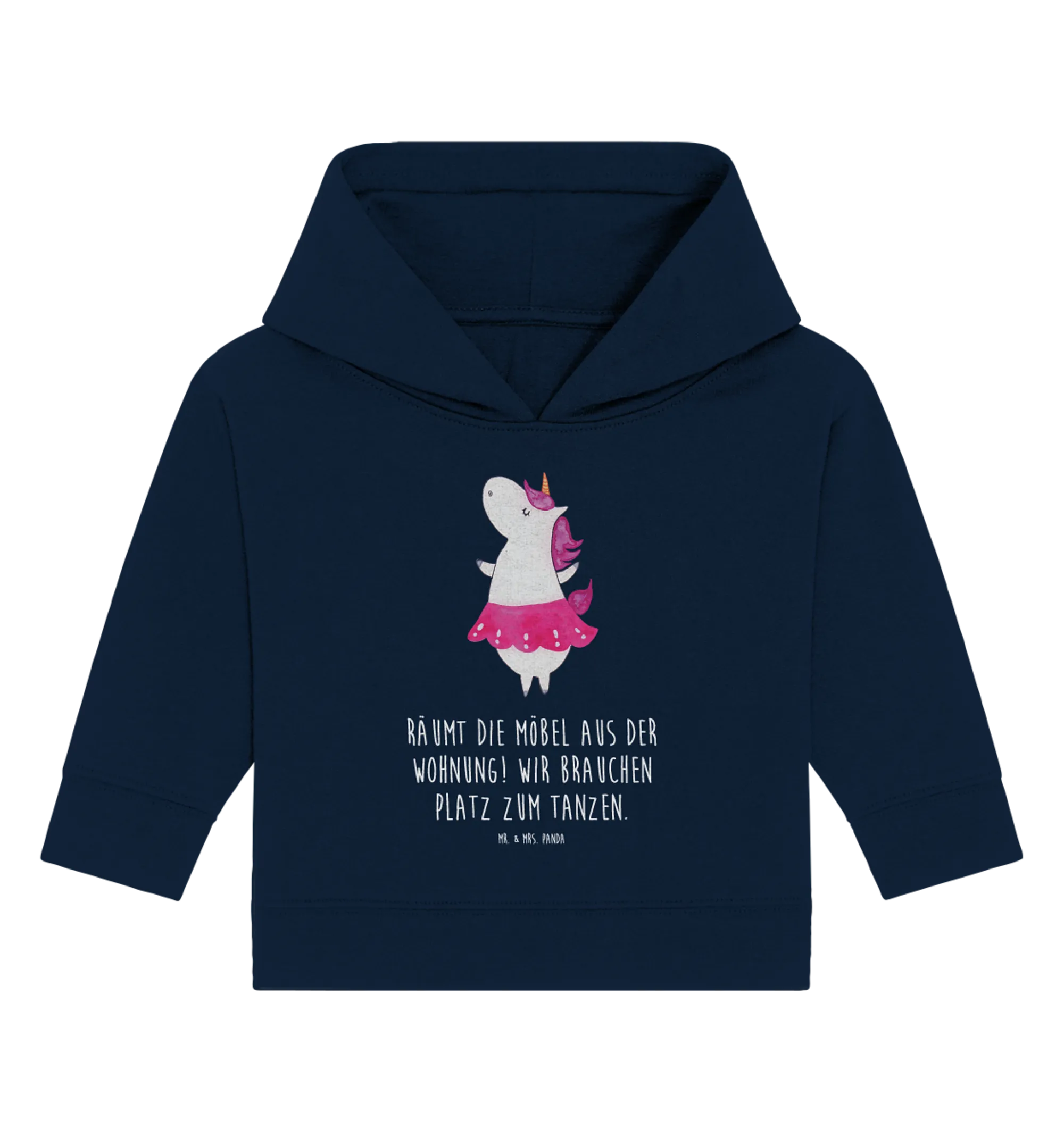 Organic Baby Hoodie Einhorn Ballerina