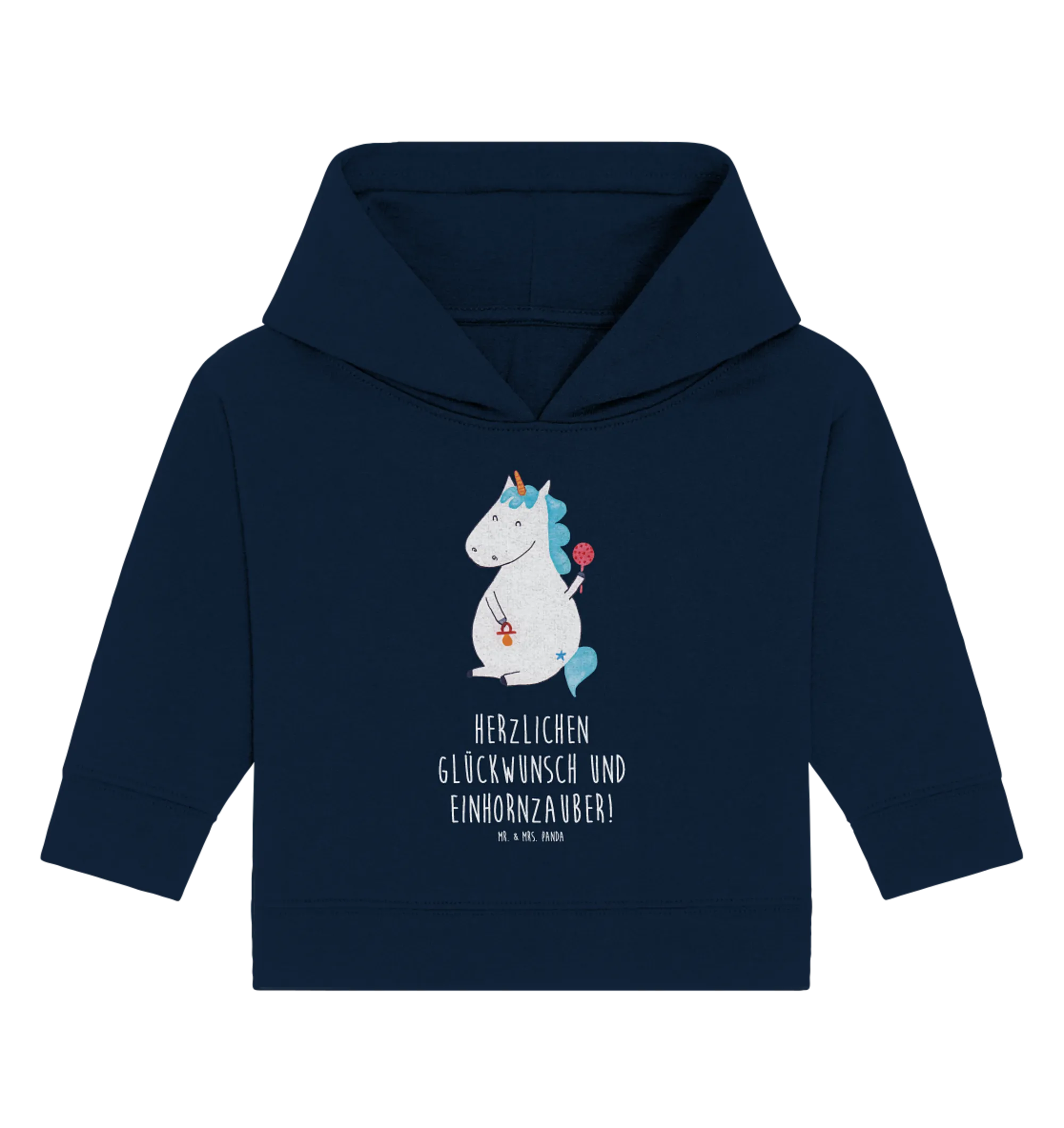 Organic Baby Hoodie Einhorn Baby