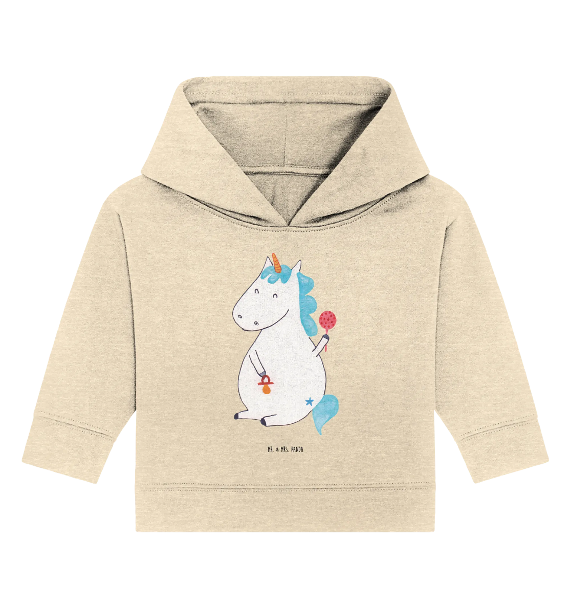 Organic Baby Hoodie Einhorn Baby