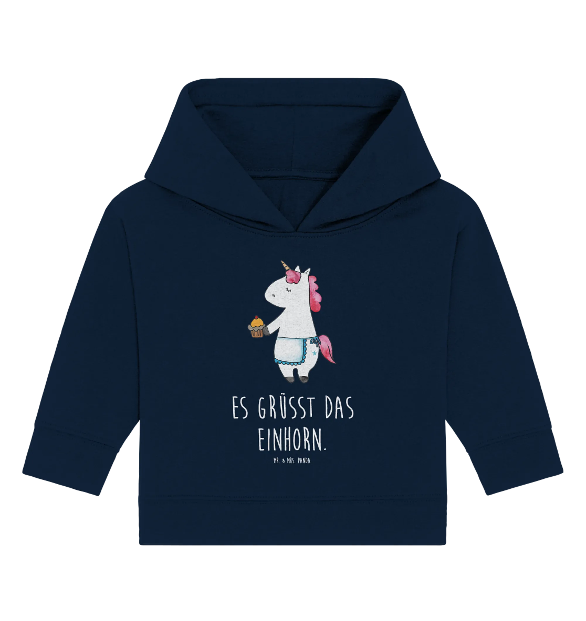 Organic Baby Hoodie Einhorn Muffin