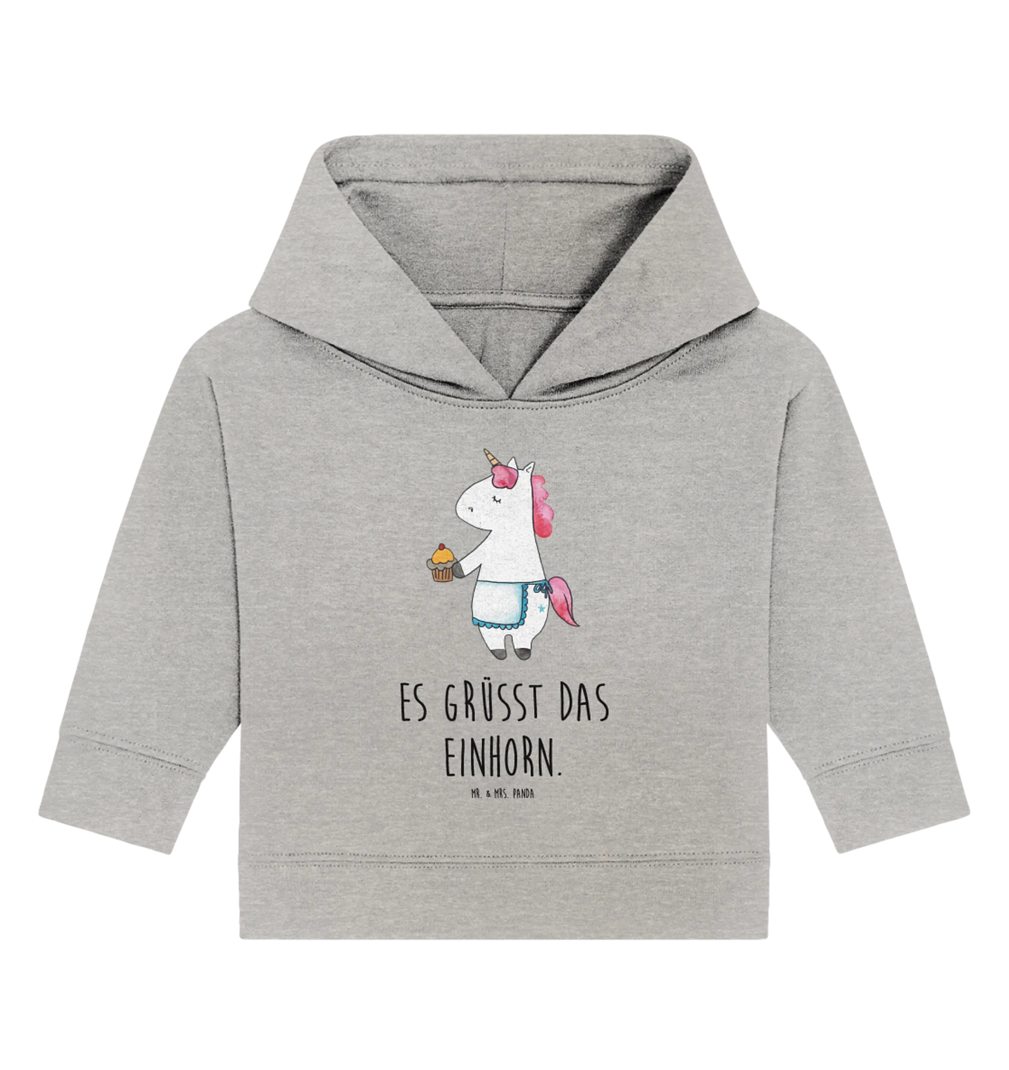 Organic Baby Hoodie Einhorn Muffin