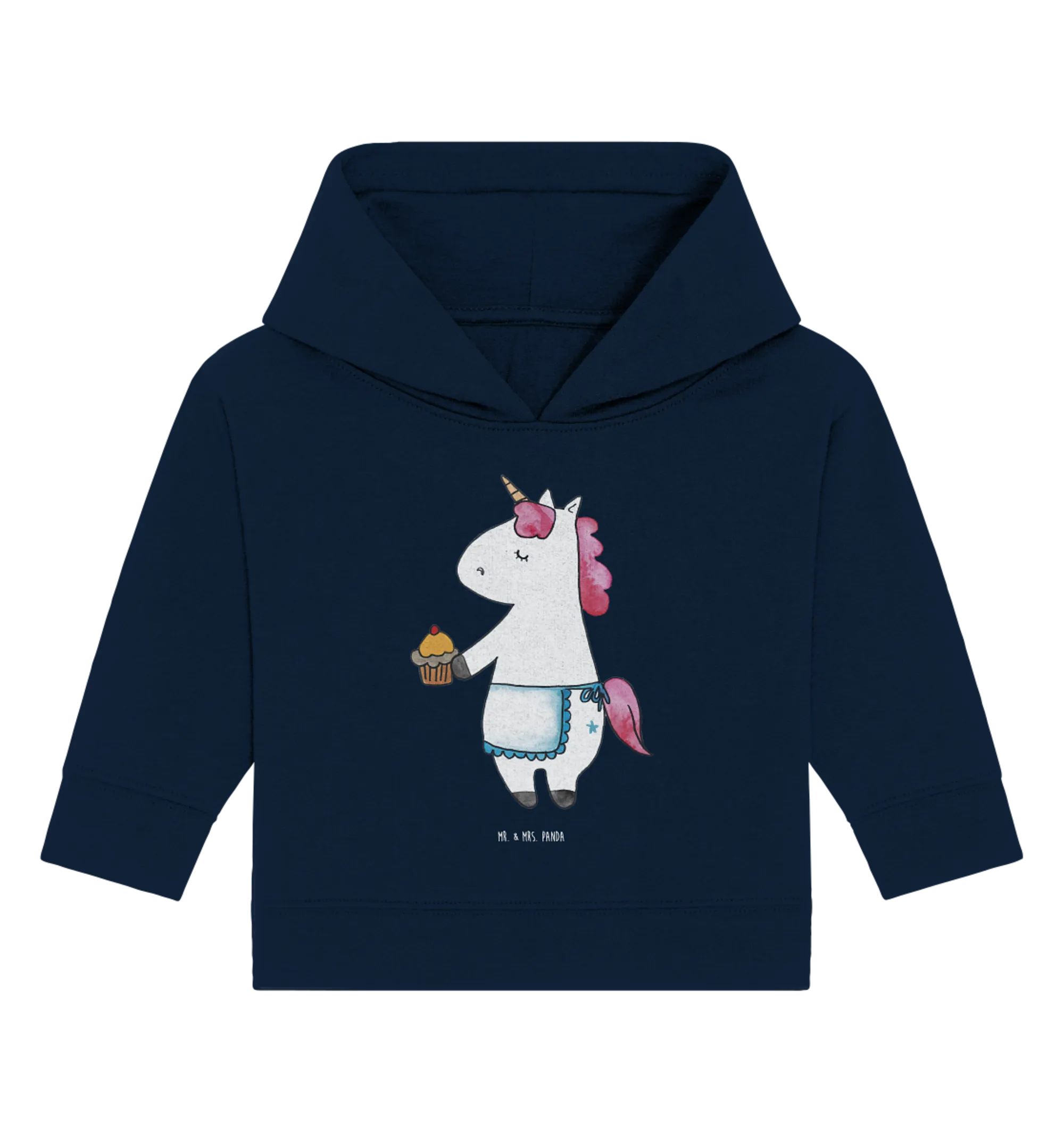 Organic Baby Hoodie Einhorn Muffin