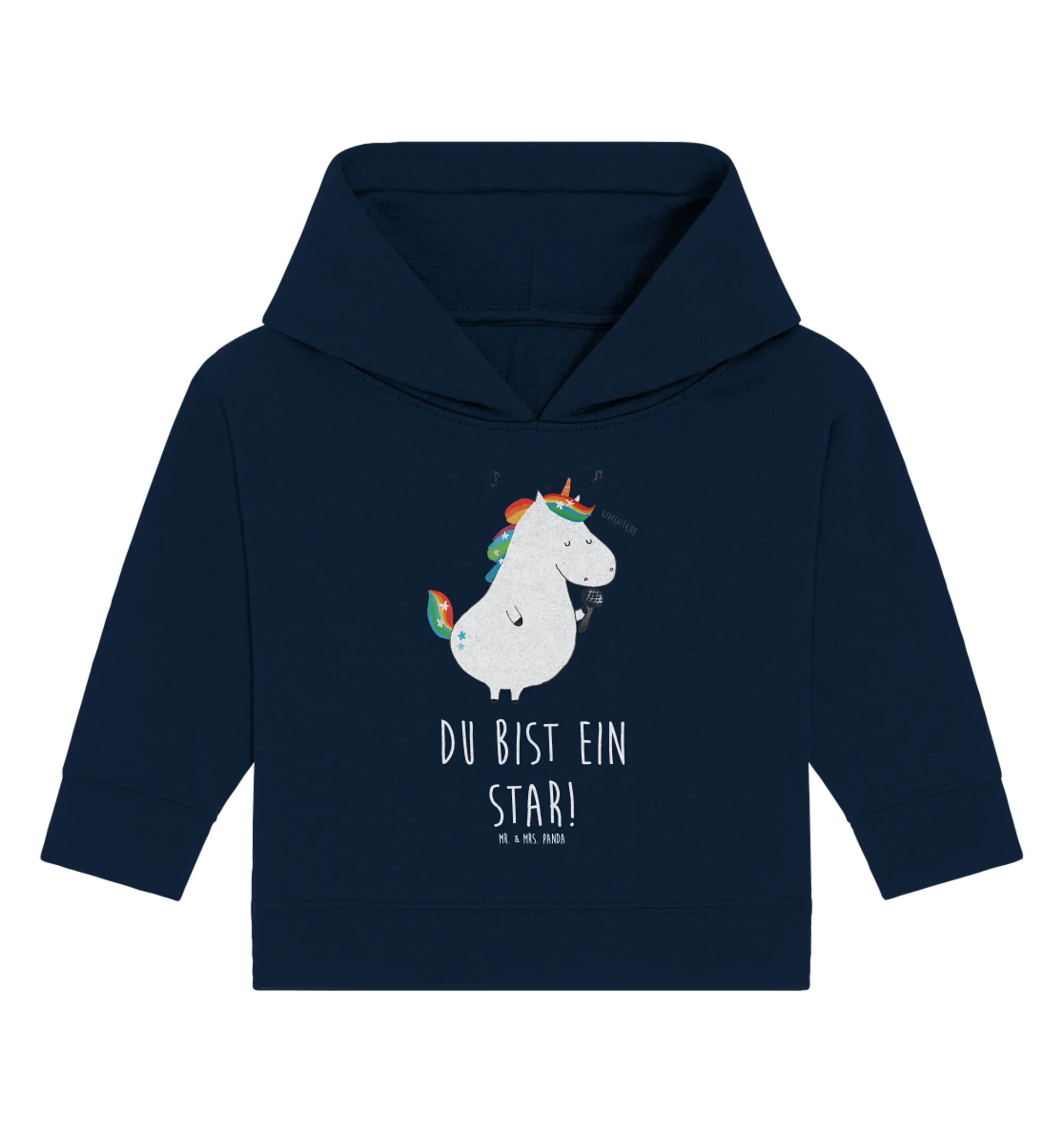 Organic Baby Hoodie Einhorn Sänger